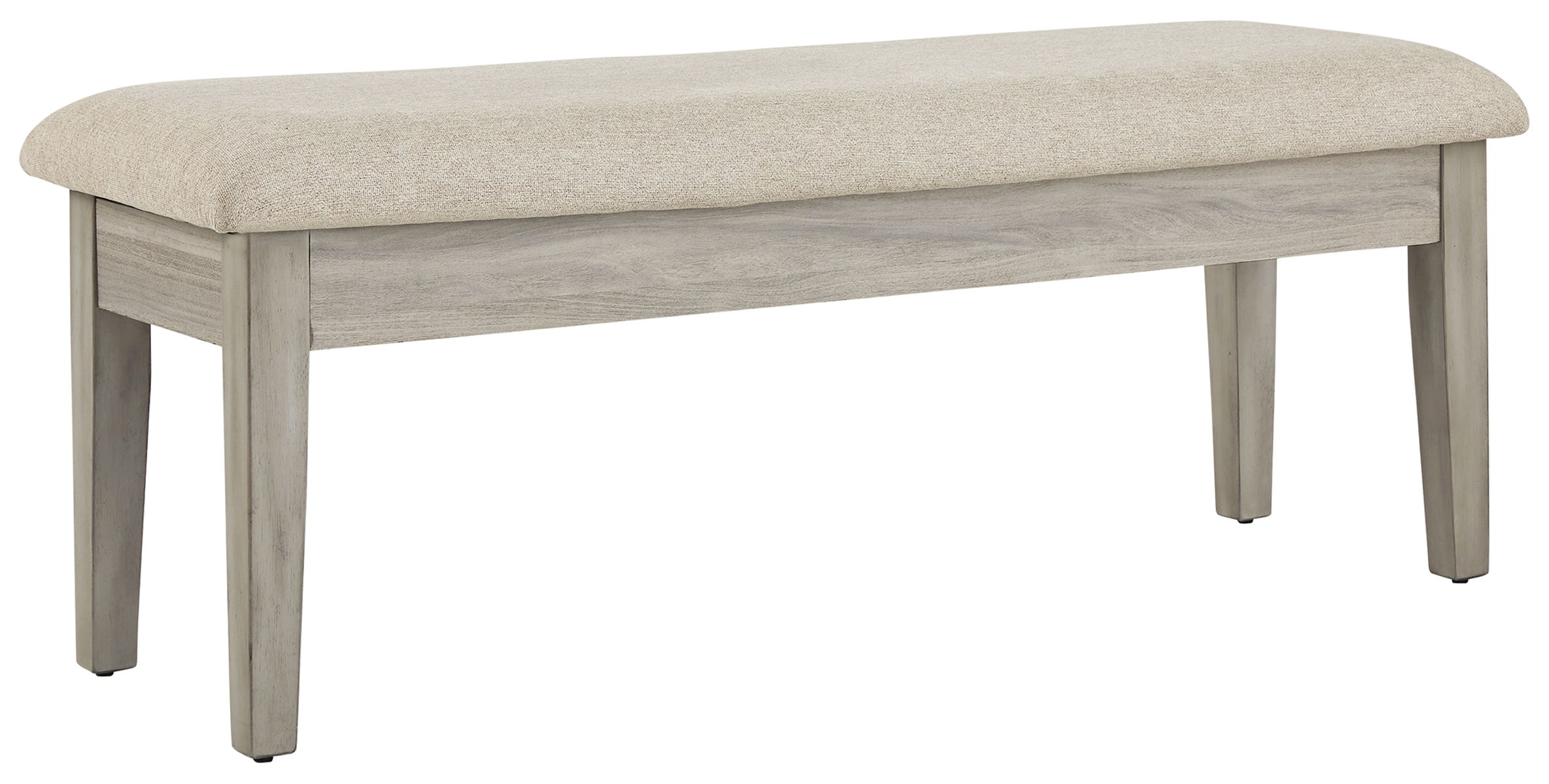 Parellen – Beige / Gray – Upholstered Storage Bench