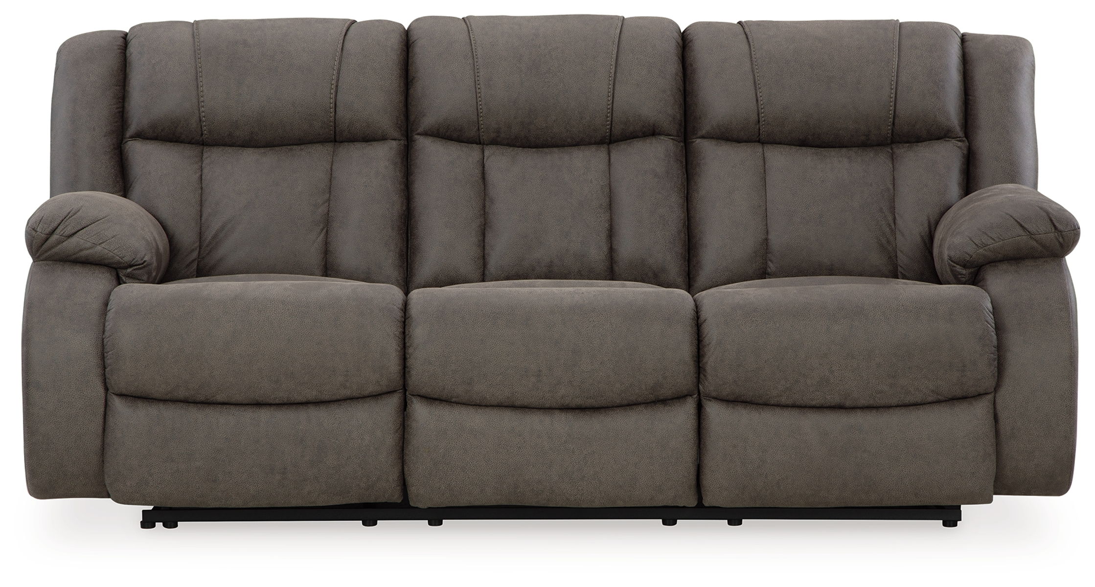 First Base – Gunmetal – Reclining Sofa