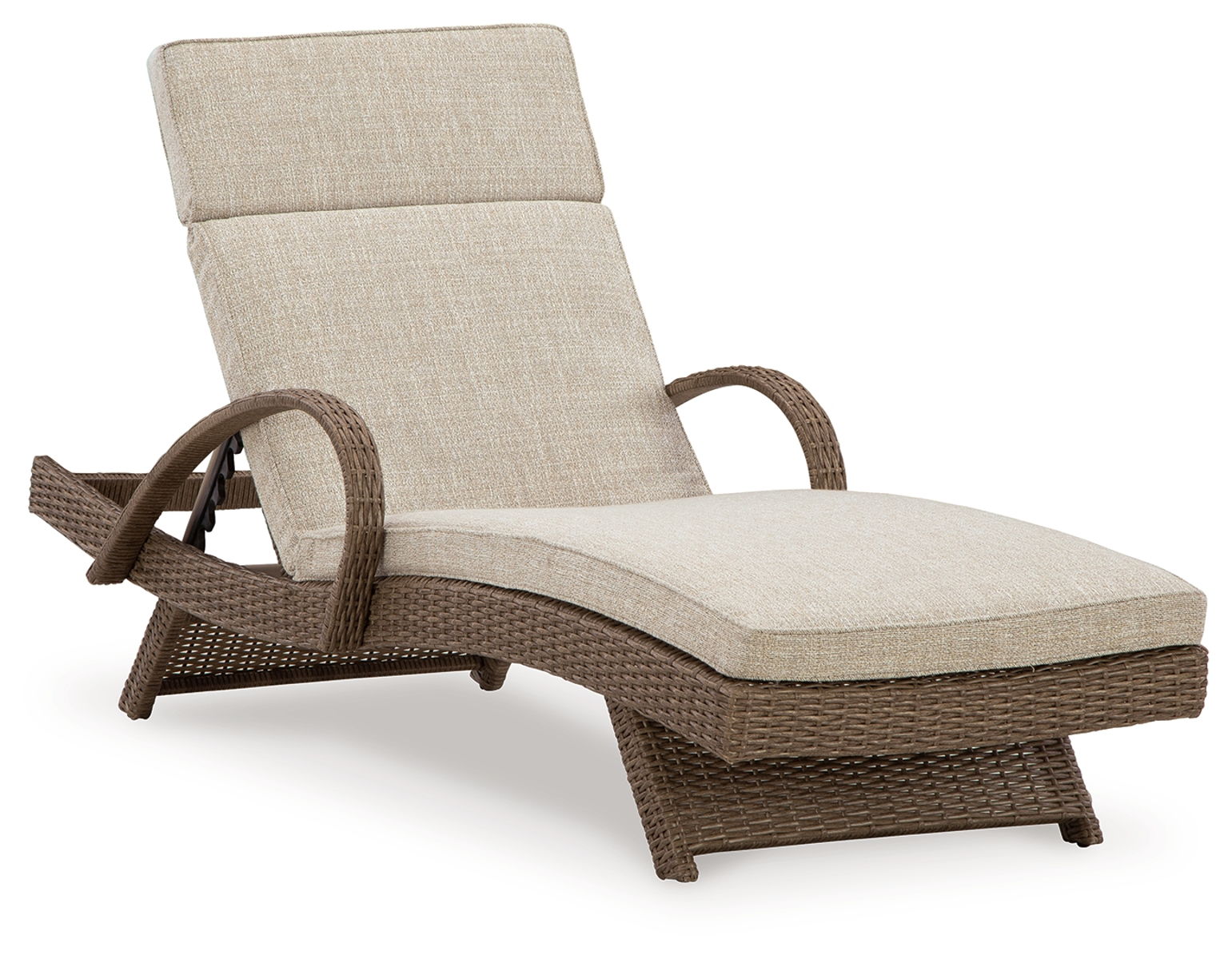 Beachcroft – Beige – Chaise Lounge With Cushion – Brashears Outlet