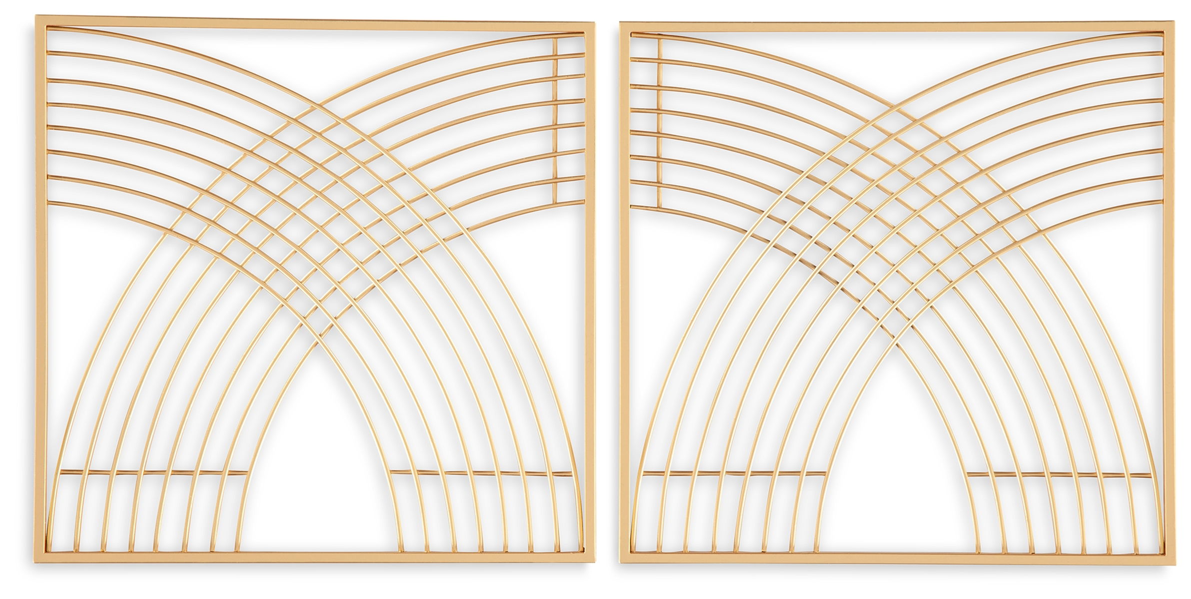 Dalkins – Gold Finish – Wall Decor Set (Set of 2)
