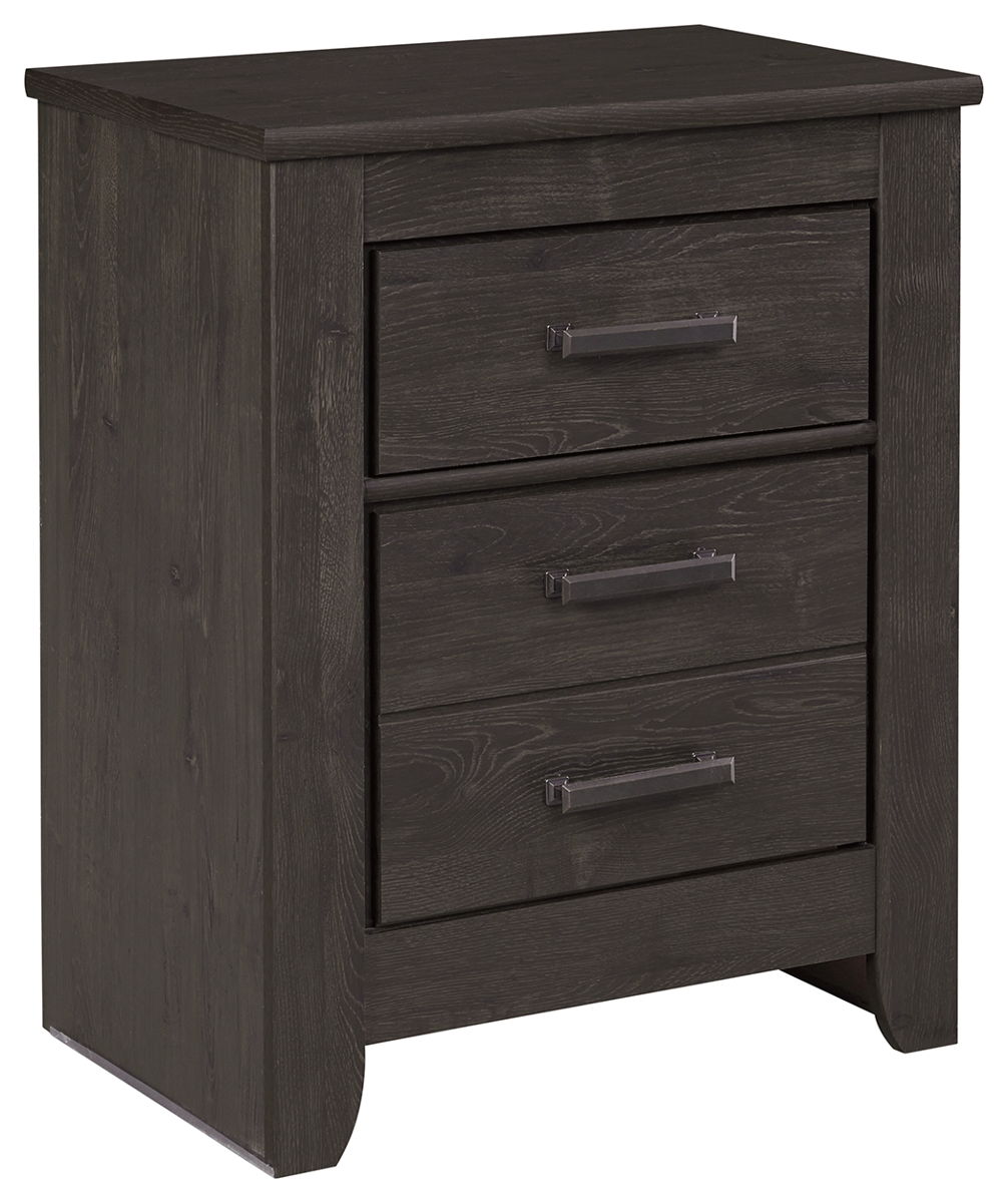 Brinxton – Charcoal – Two Drawer Night Stand