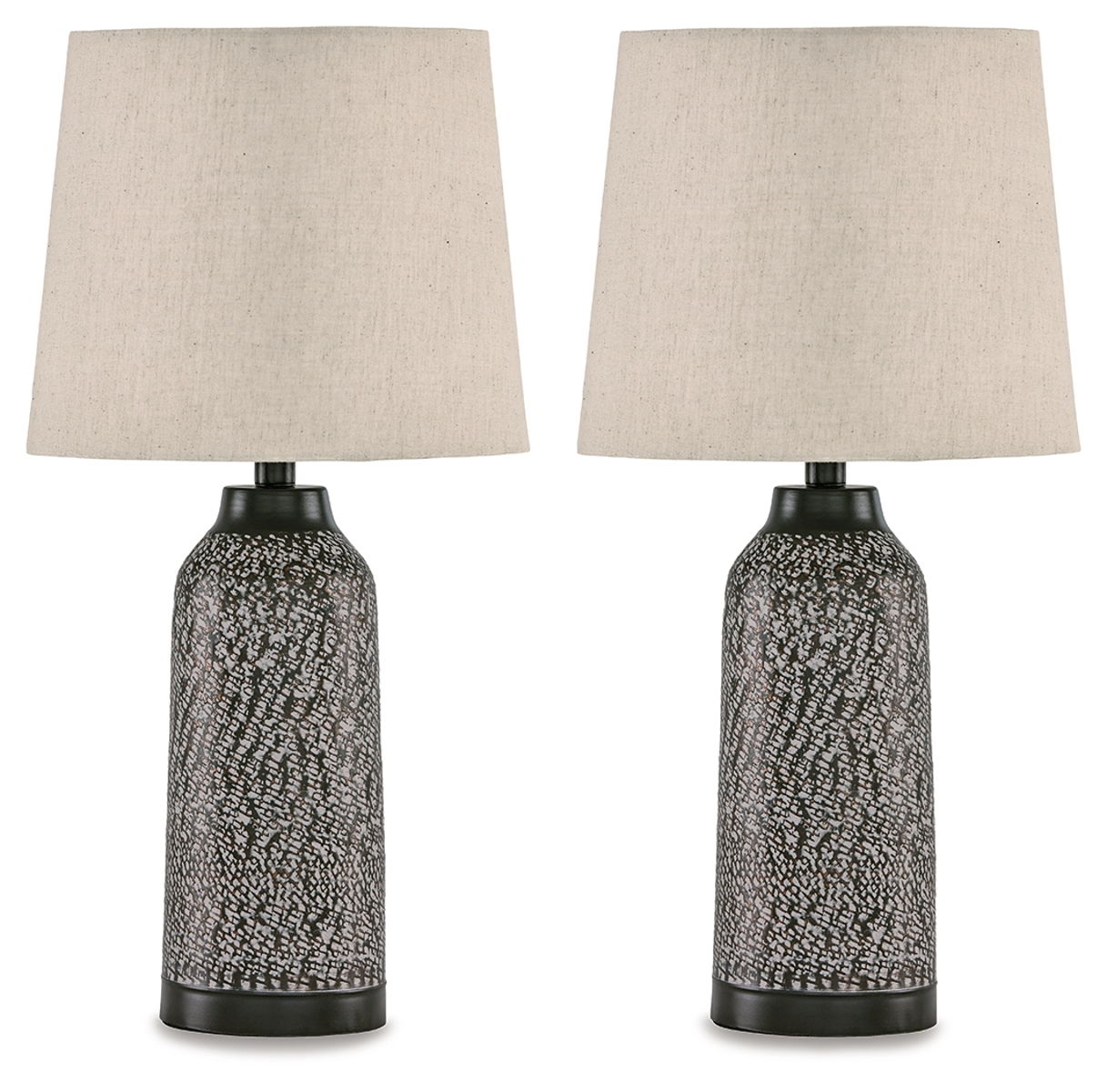 Lanson – Antique Bronze Finish – Metal Table Lamp (Set of 2)
