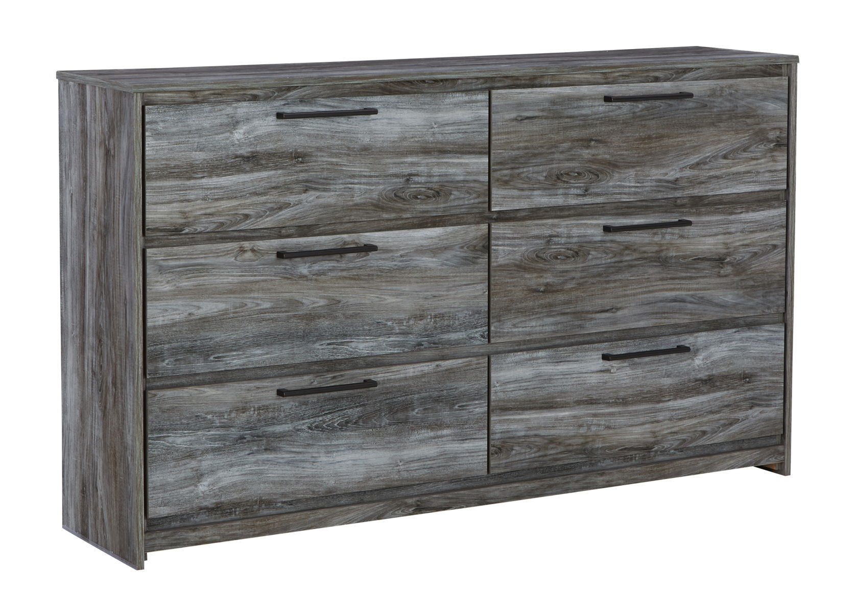 Baystorm – Gray – Six Smooth Drawer Dresser