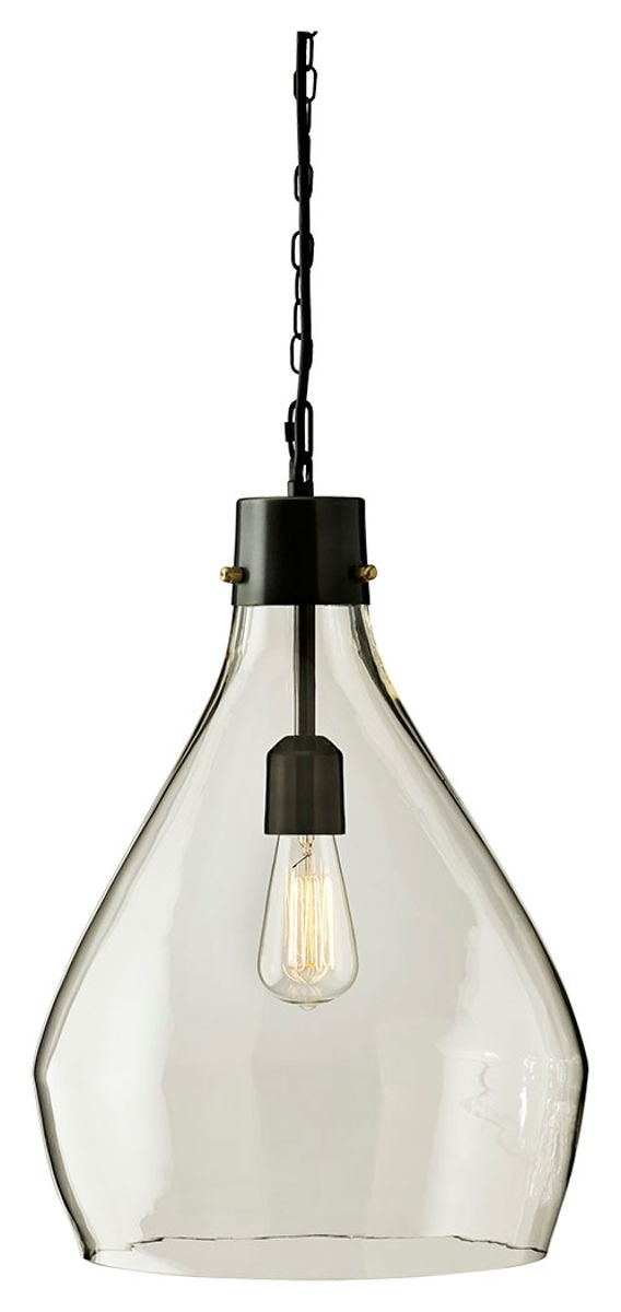 Avalbane – Clear / Gray – Glass Pendant Light