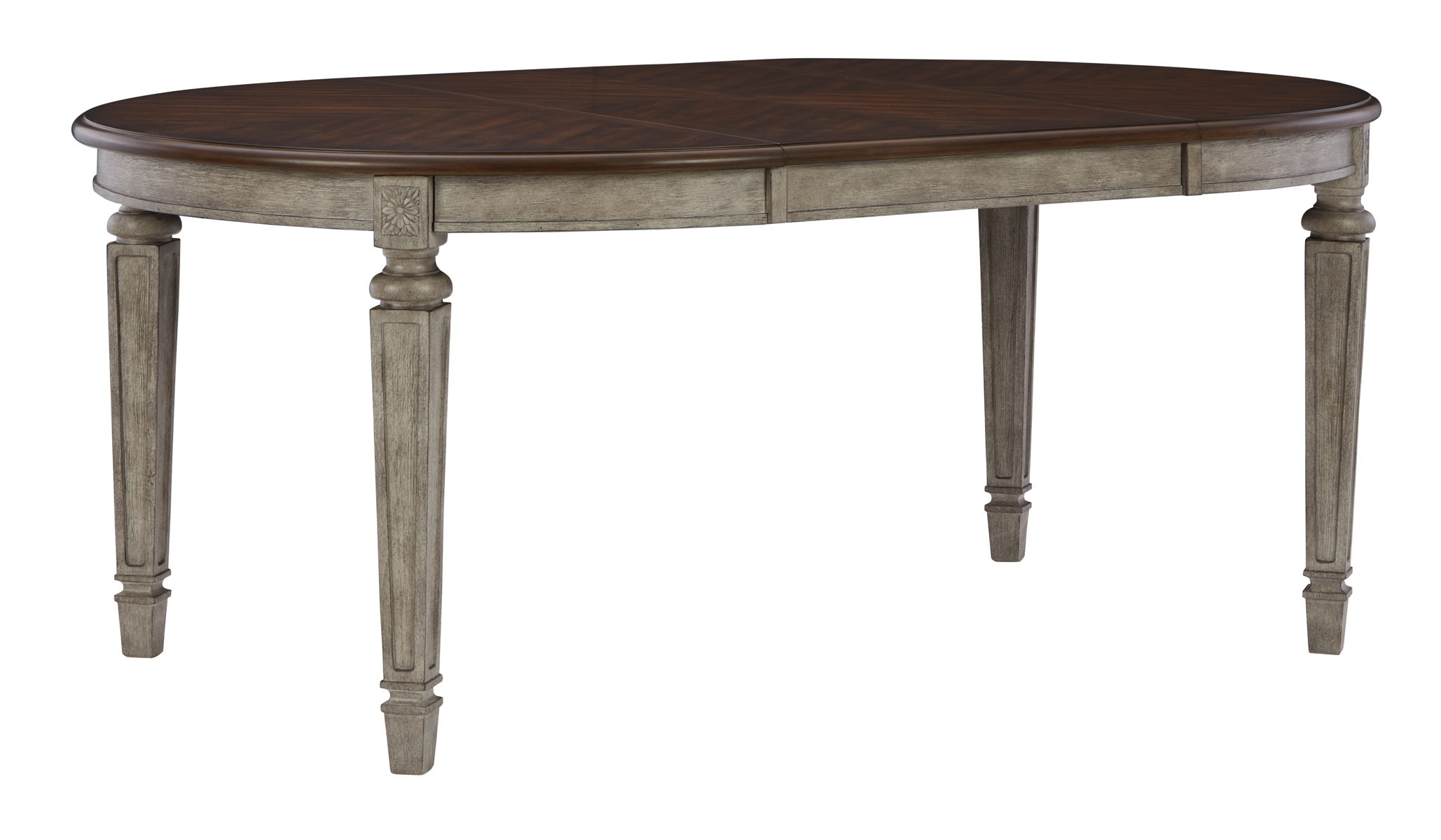 Lodenbay – Antique Gray – Oval Dining Room Extension Table