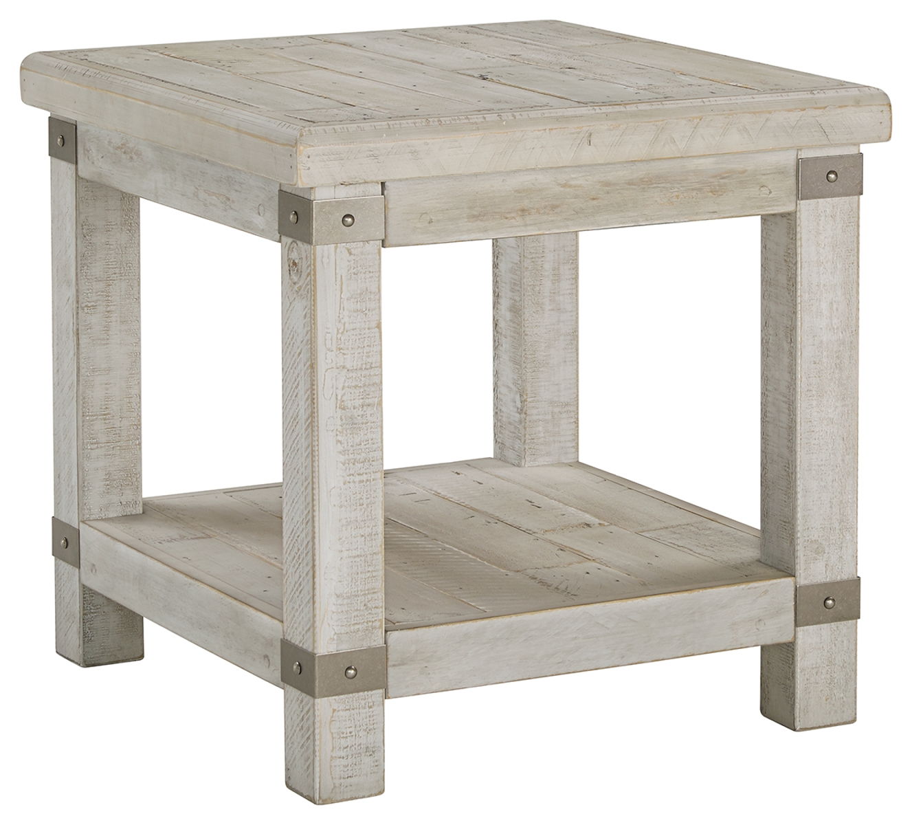 Carynhurst – White Wash Gray – Rectangular End Table