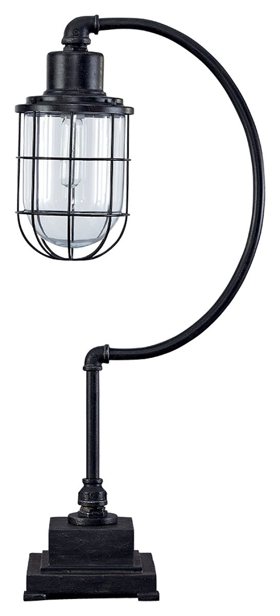 Jae – Antique Black – Metal Desk Lamp