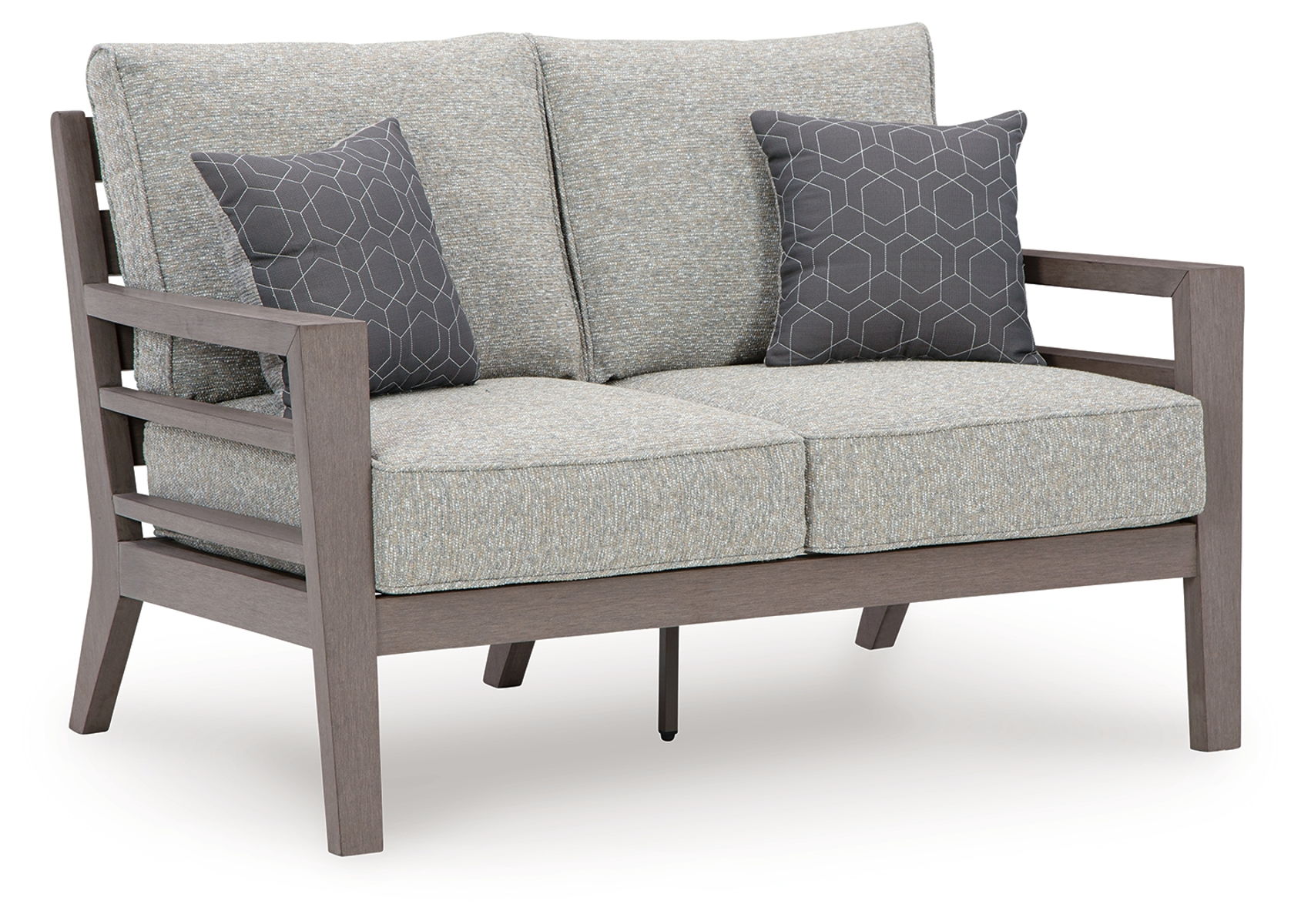 Hillside Barn – Gray / Brown – Loveseat W/Cushion