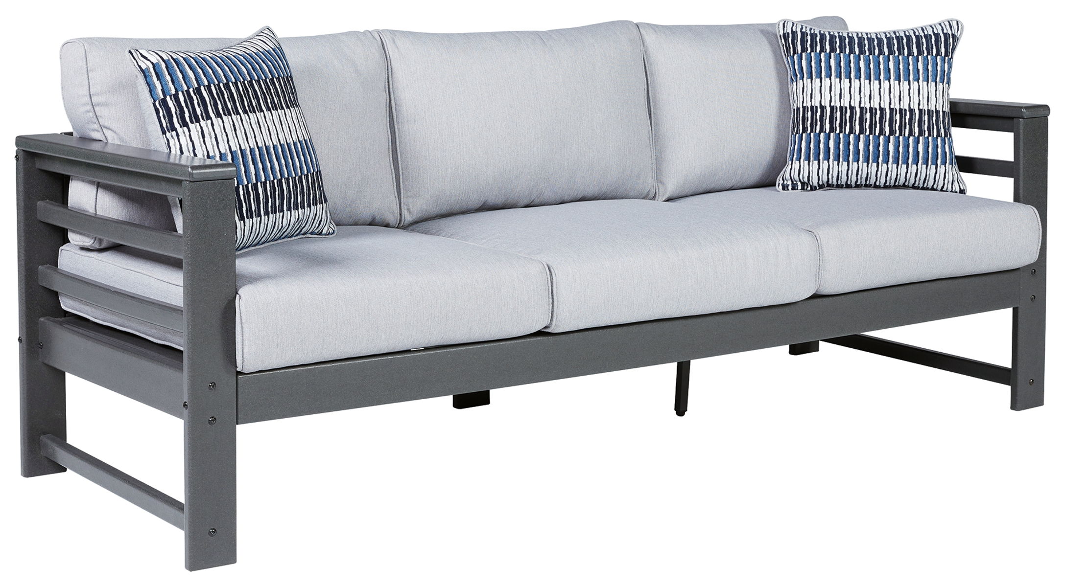 Amora – Charcoal Gray – Sofa with Cushion