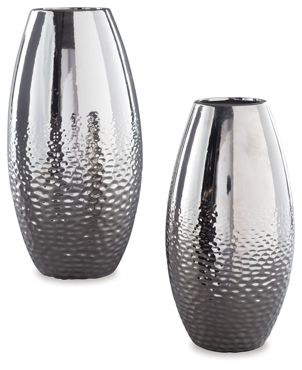 Dinesh – Silver Finish – Vase Set (Set of 2)