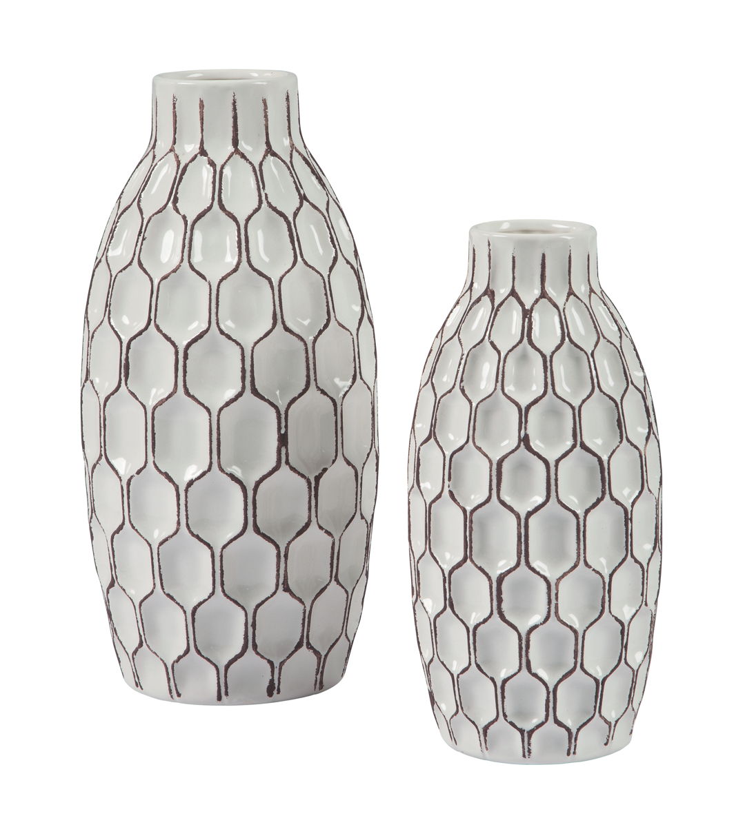 Dionna – White – Vase Set (Set of 2)