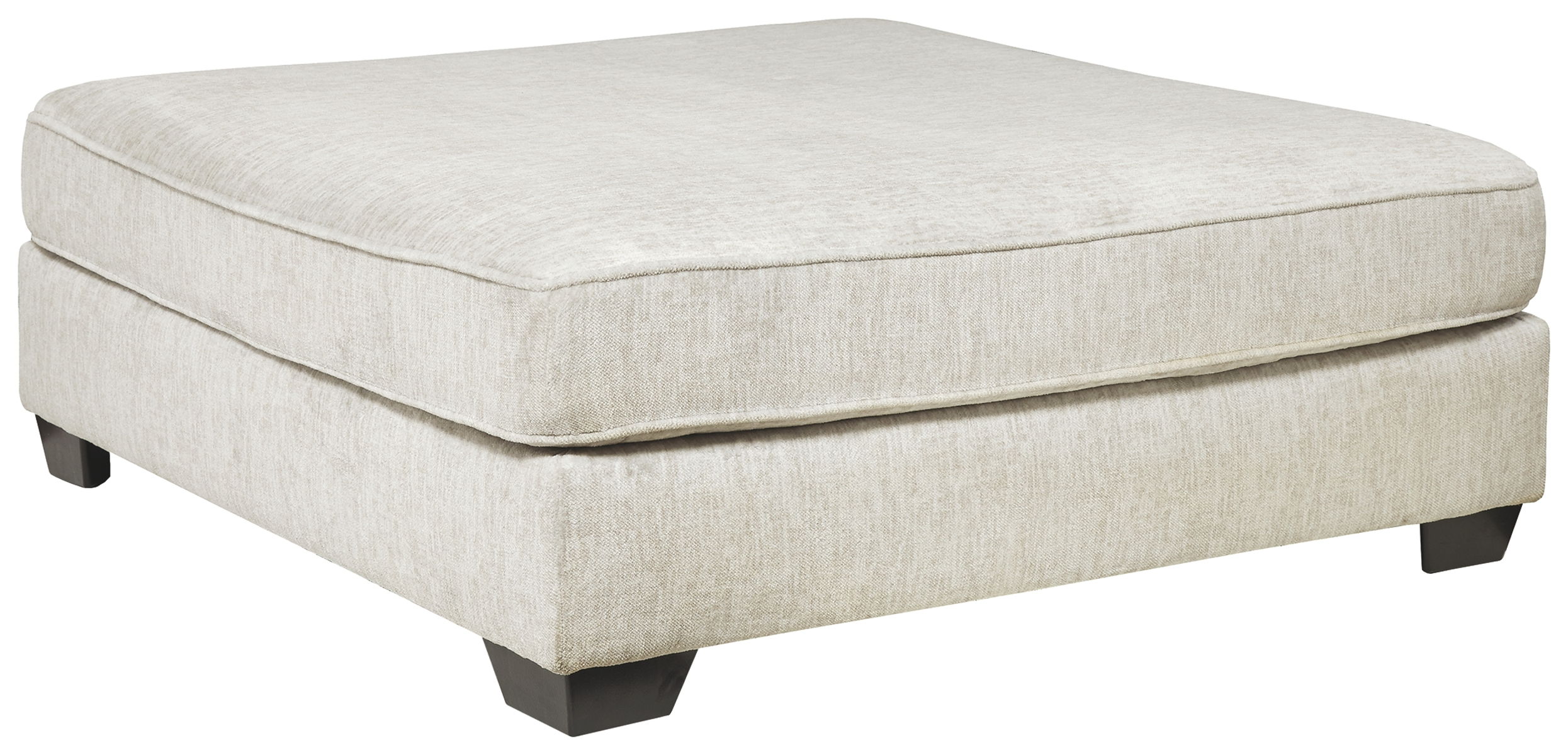 Rawcliffe – Parchment – Oversized Accent Ottoman