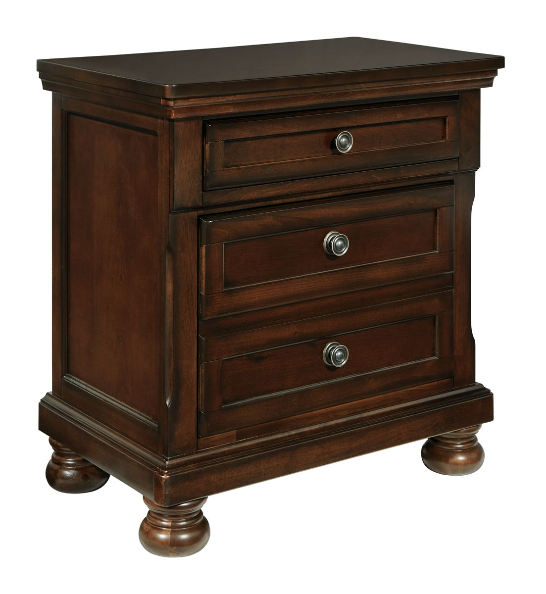 Porter – Dark Brown – Two Drawer Night Stand