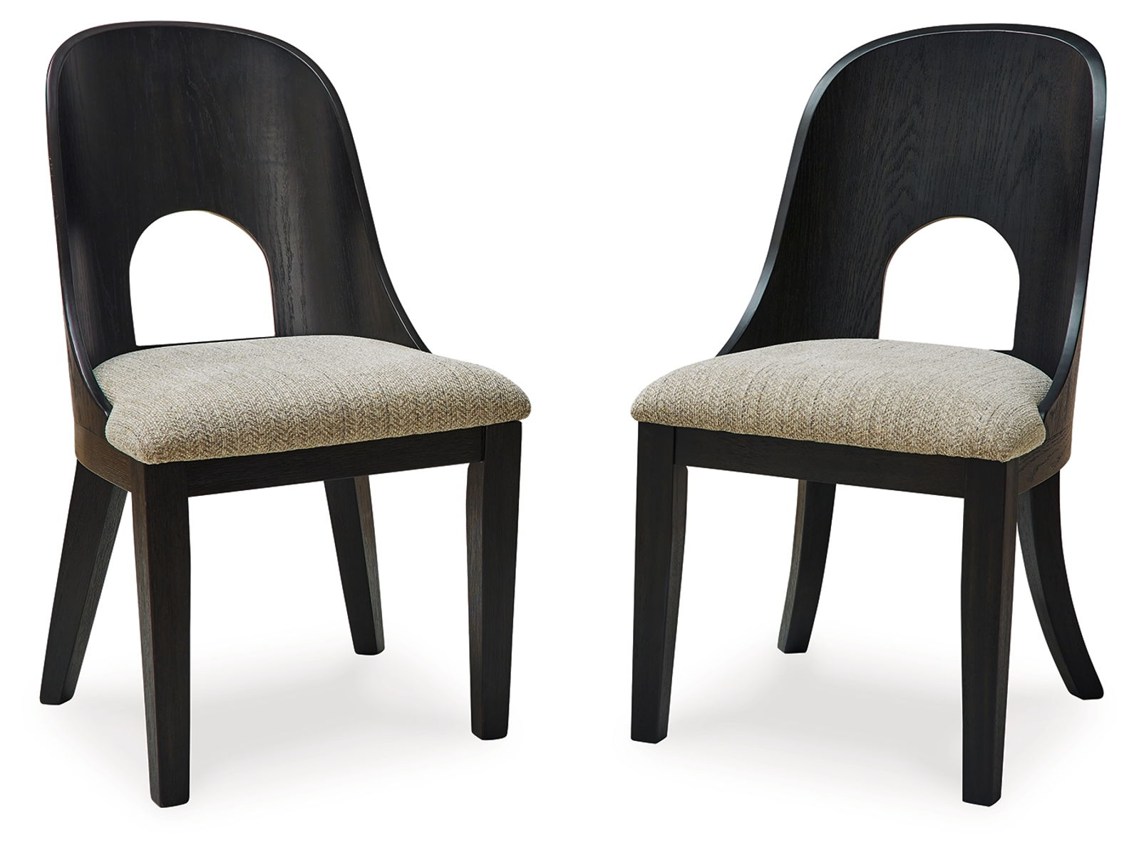 Rowanbeck – Gray / Black – Dining Upholstered Side Chair (Set of 2)
