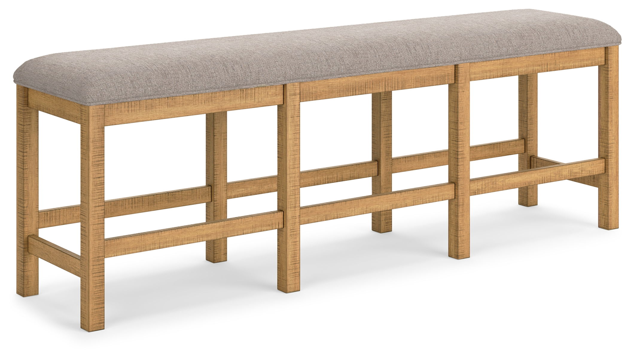 Havonplane – Brown – XL Counter Height Upholstered Dining Bench