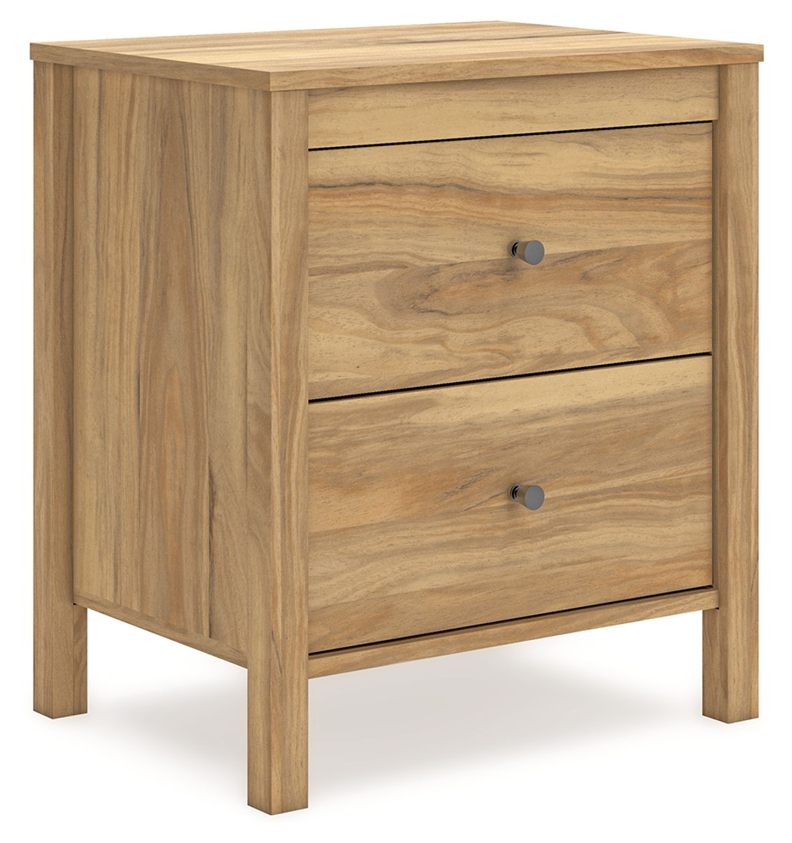 Bermacy – Light Brown – Two Drawer Night Stand