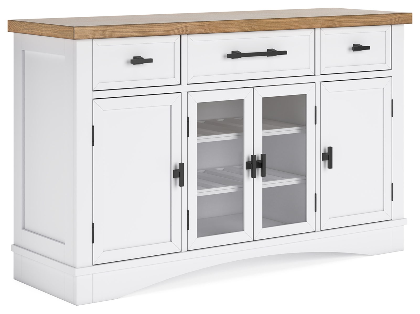 Ashbryn – White / Natural – Dining Room Server