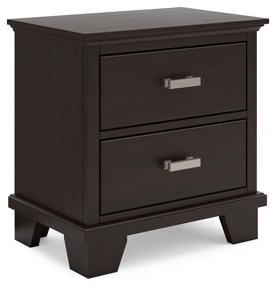 Covetown – Dark Brown – Two Drawer Night Stand