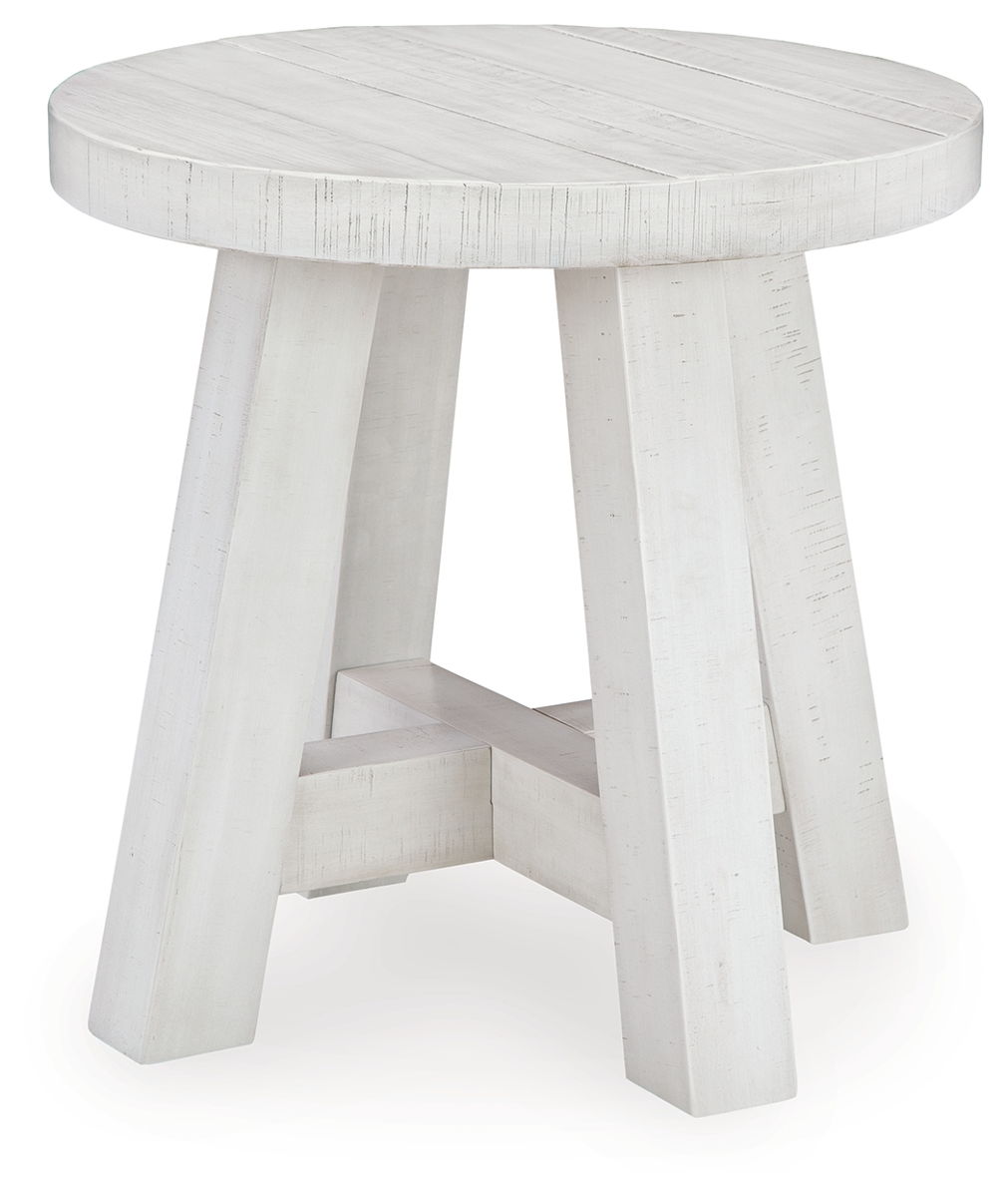 Jallison – Off White – Round End Table