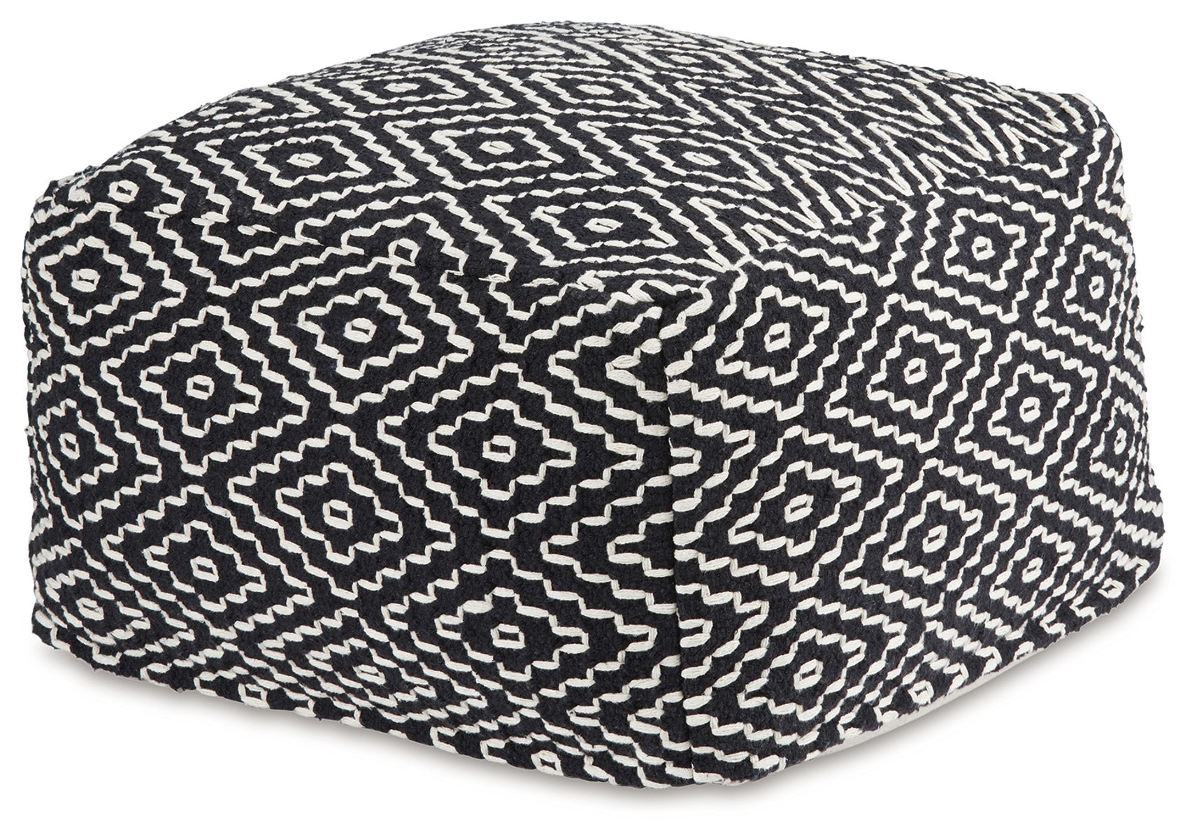 Jasett – Black / Ivory – Pouf