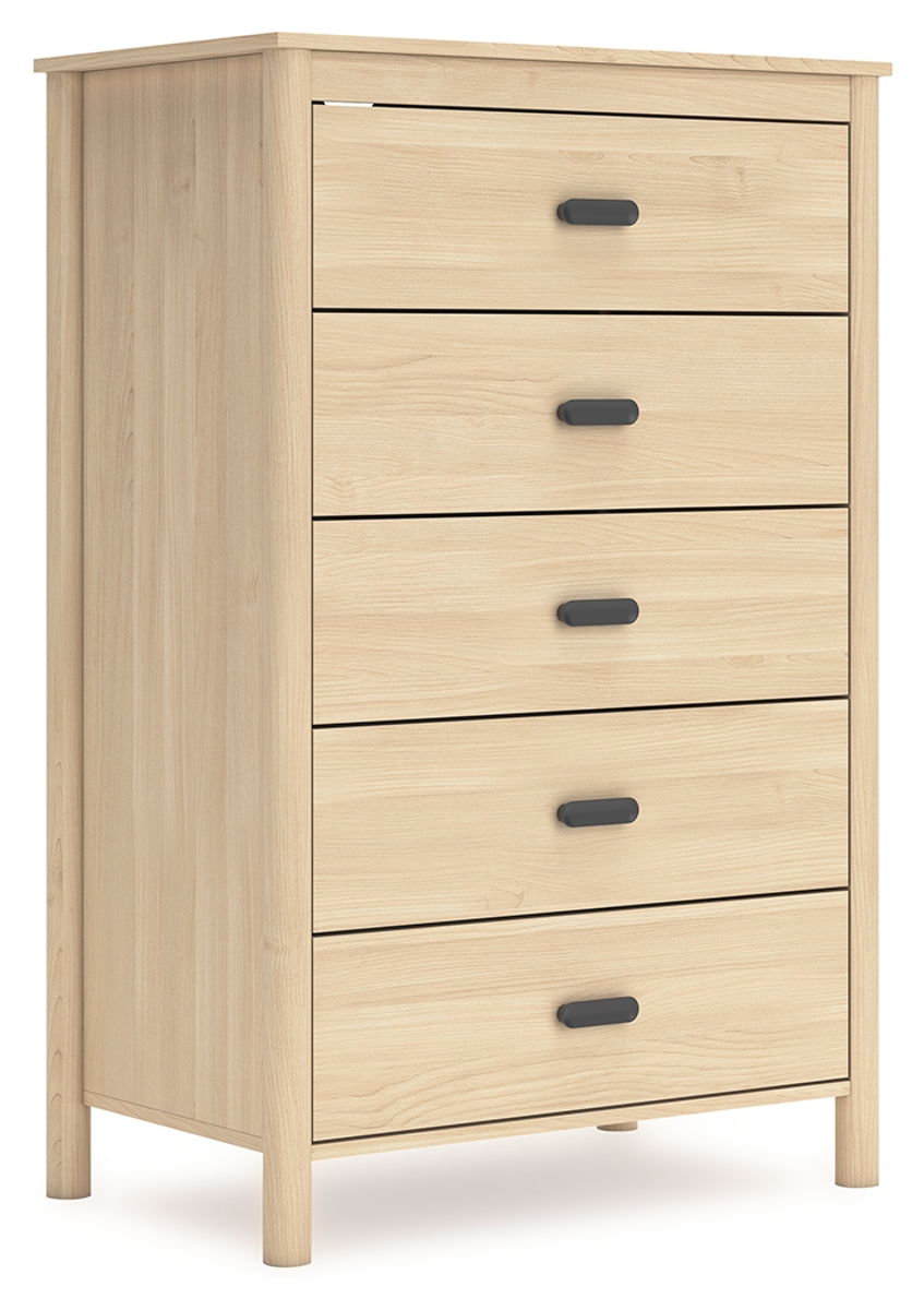 Cabinella – Tan – Five Drawer Chest