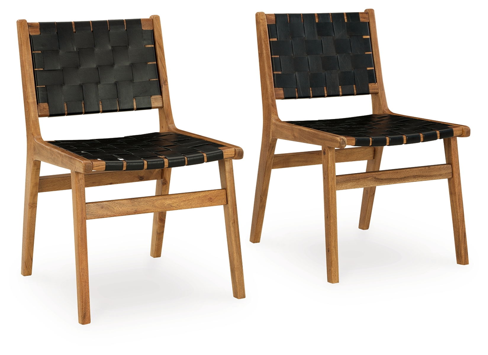 Fortmaine – Brown / Black – Dining Room Side Chair (Set of 2)