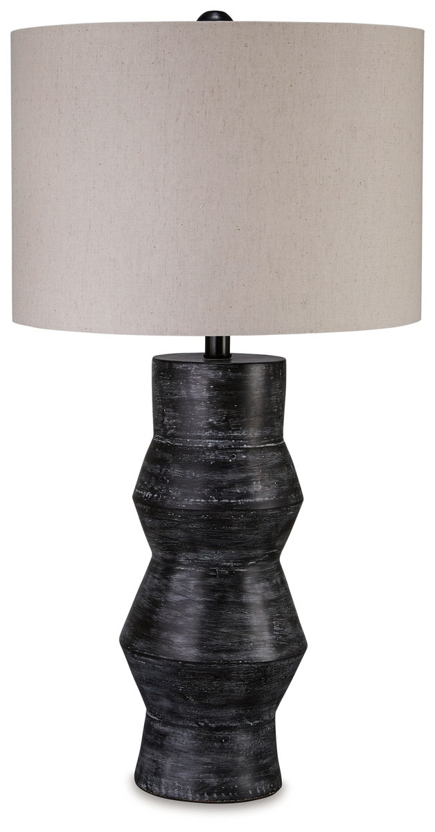 Kerbert – Distressed Black – Terracotta Table Lamp