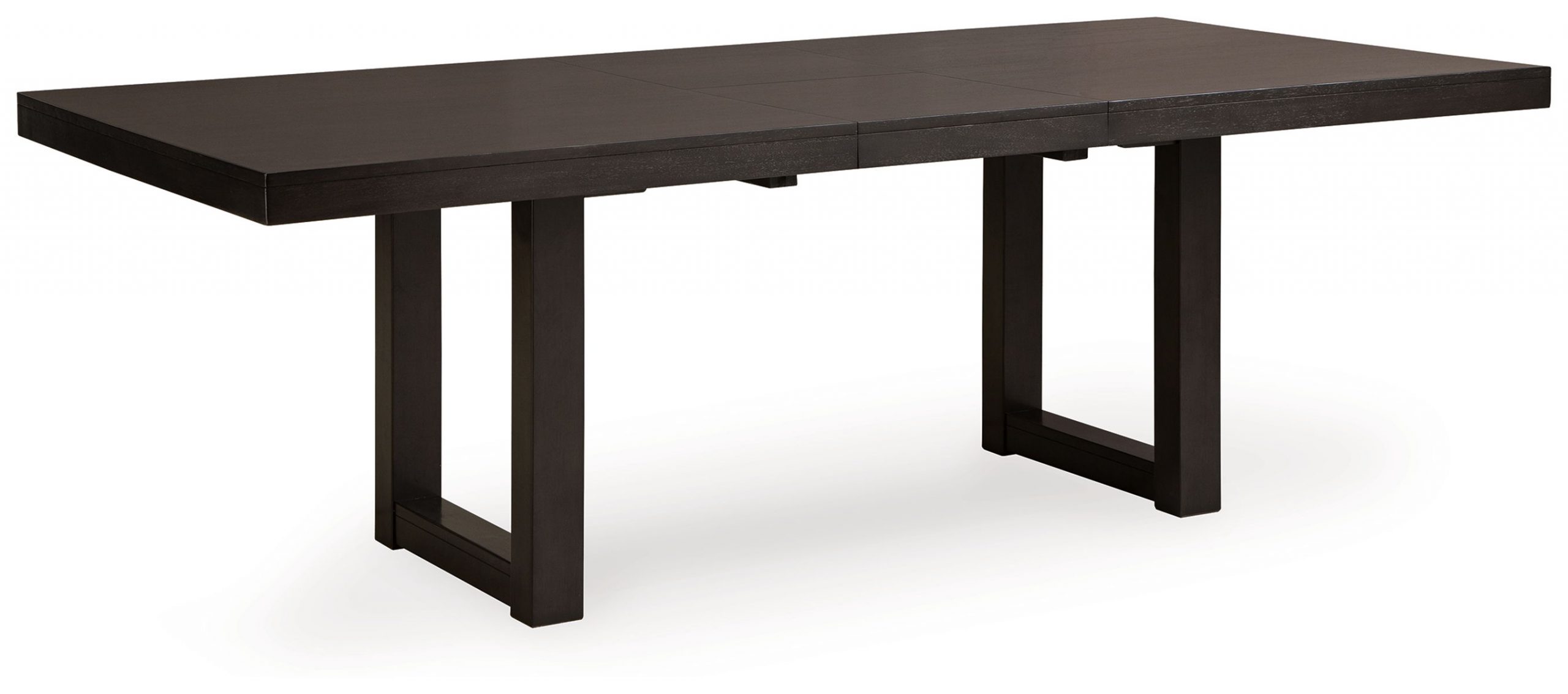 Neymorton – Dark Grayish Brown – Rectangular Dining Room Butterfly Extension Table