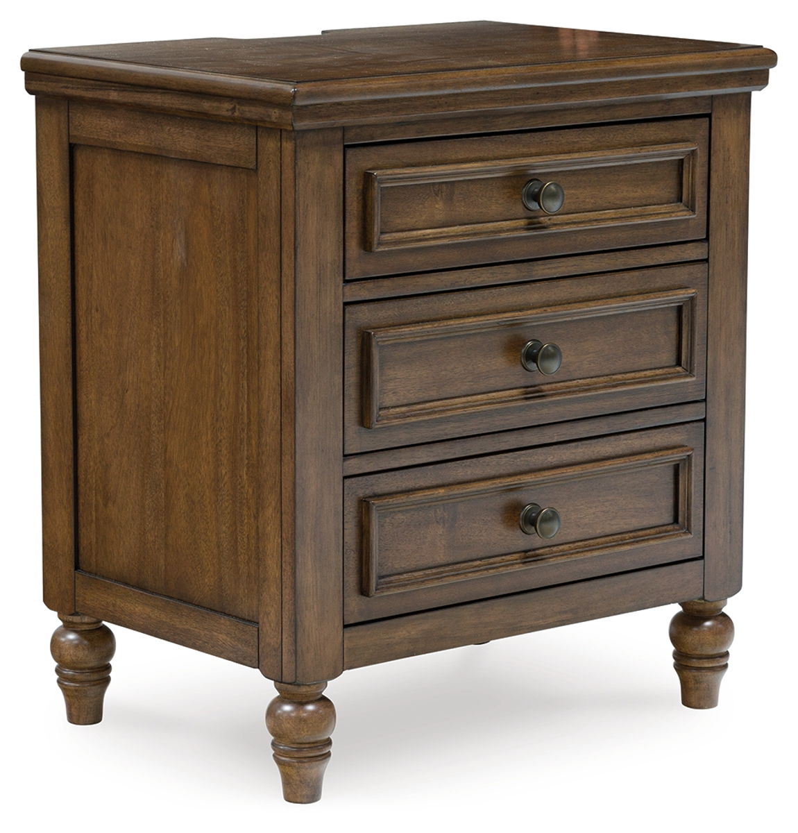 Sturlayne – Brown – Three Drawer Night Stand