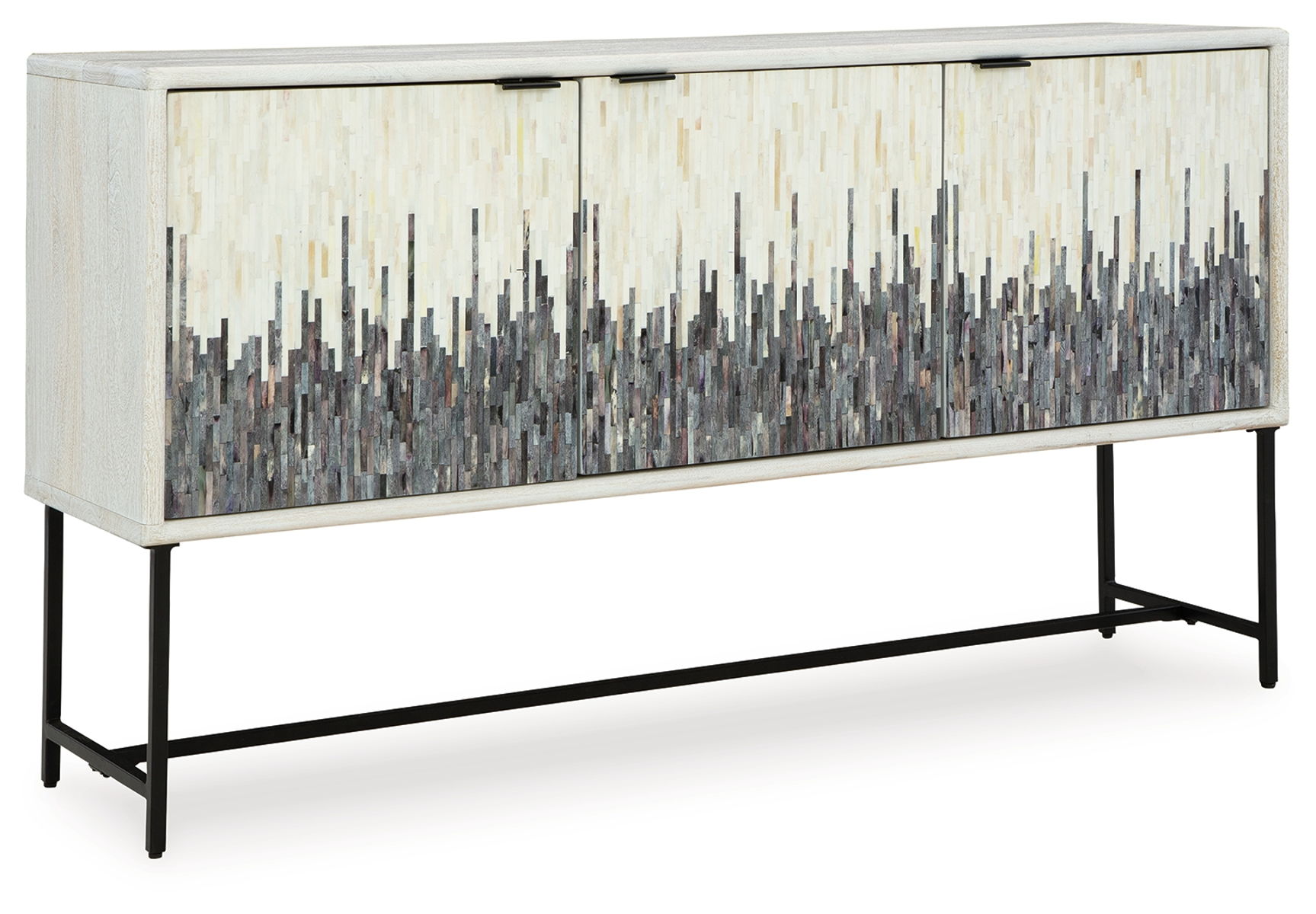 Freyton – White / Gray – Accent Cabinet