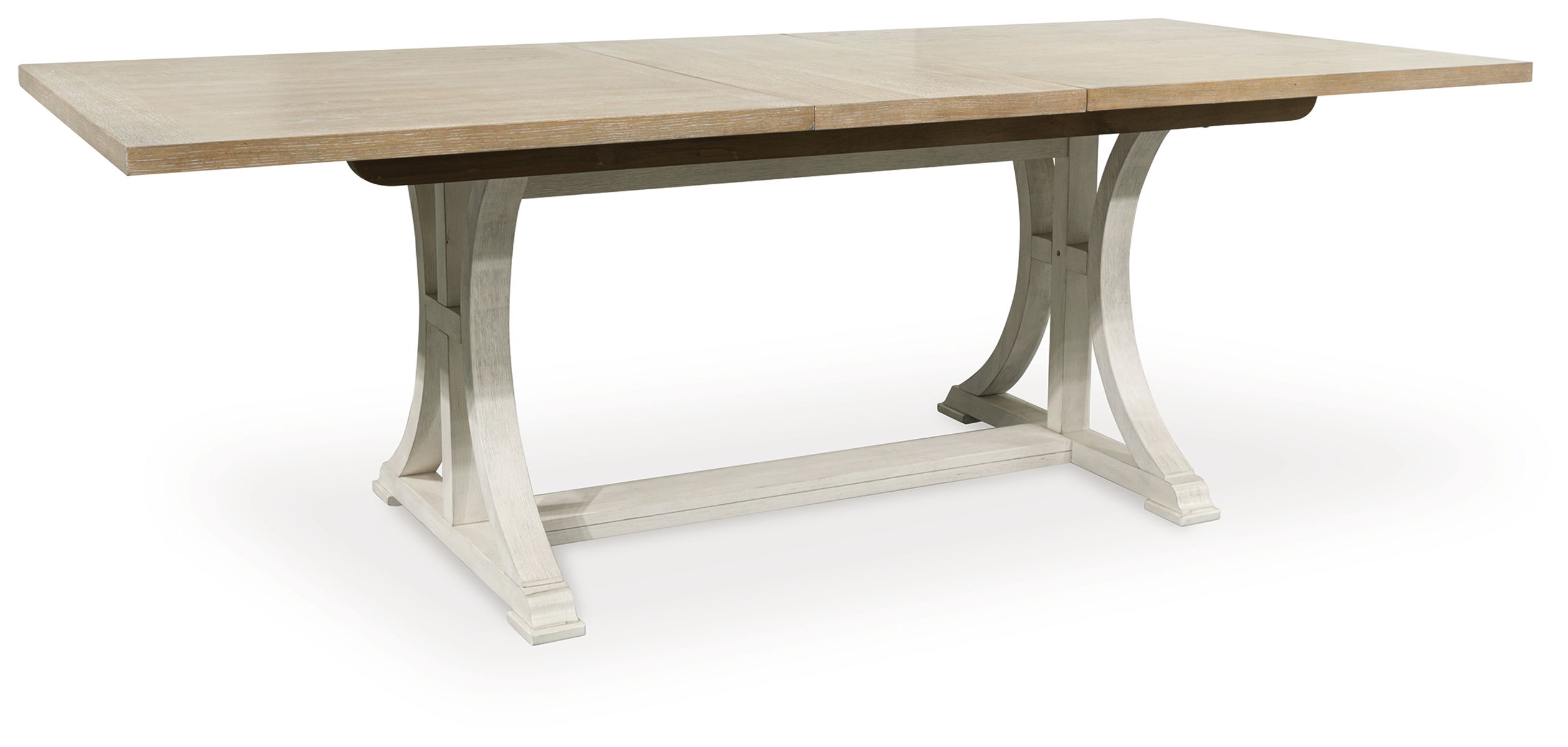 Shaybrock – Antique White / Brown – Rectangular Dining Room Extension Table