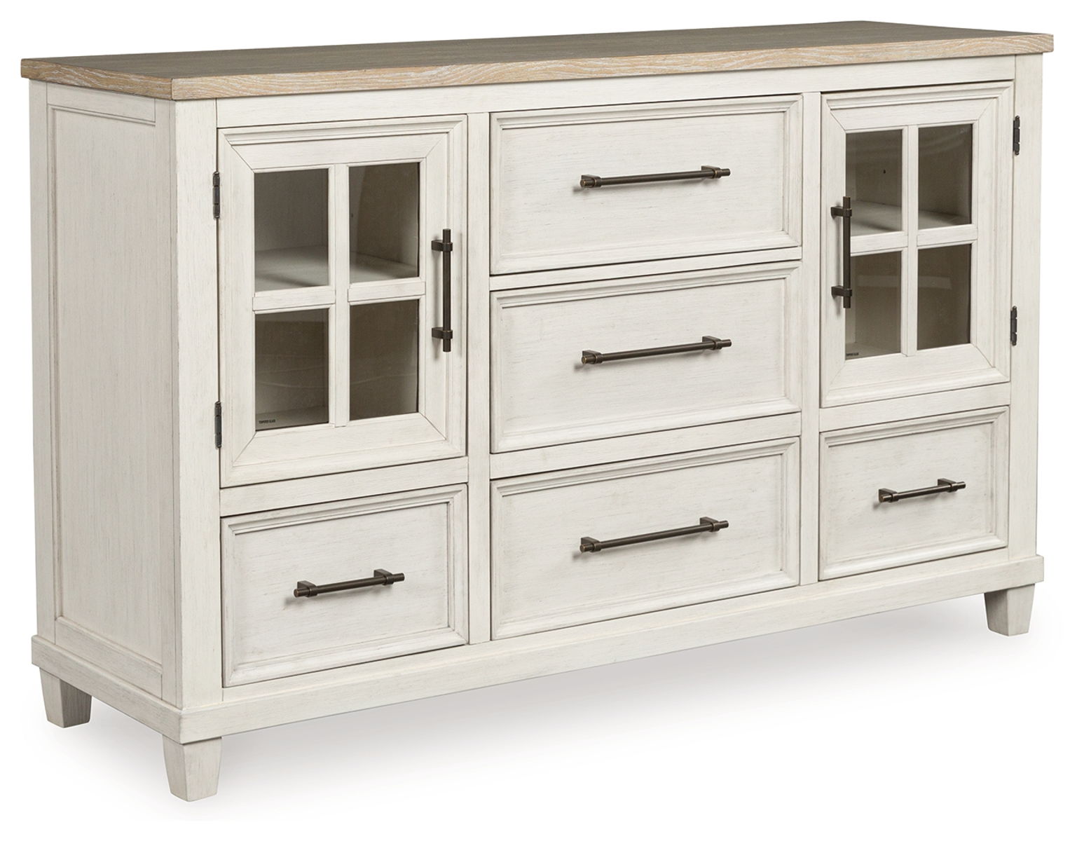 Shaybrock – Antique White / Brown – Dresser