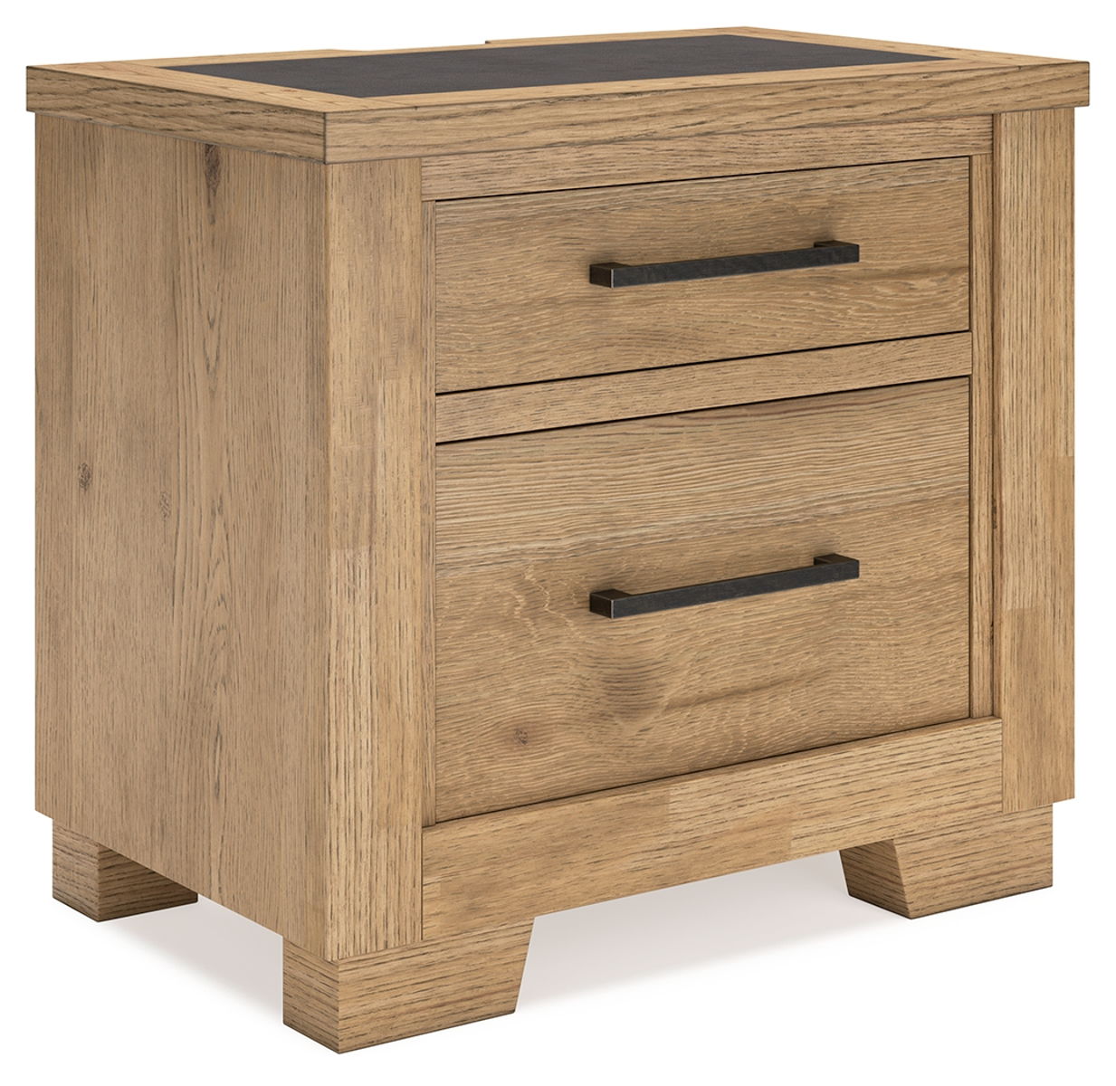 Galliden – Light Brown – Two Drawer Night Stand