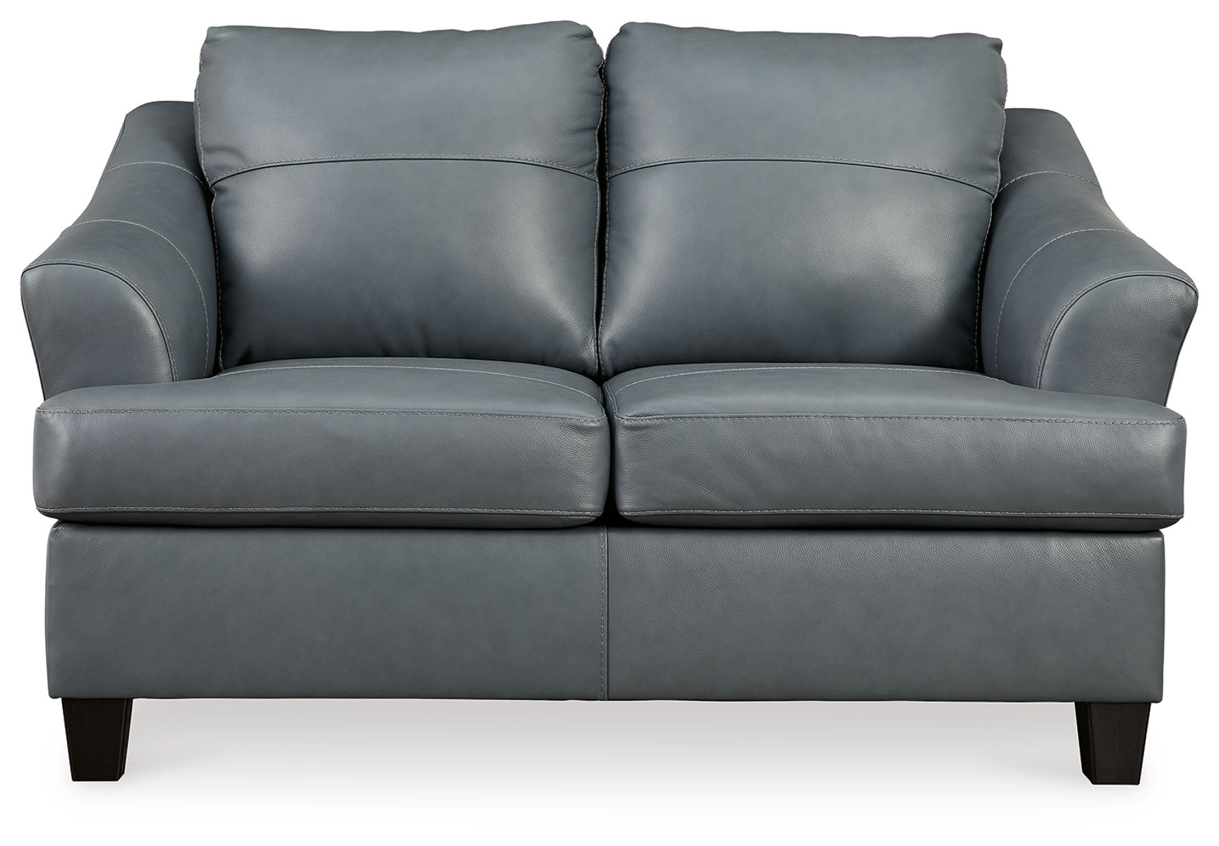 Genoa – Steel – Loveseat – Leather Match