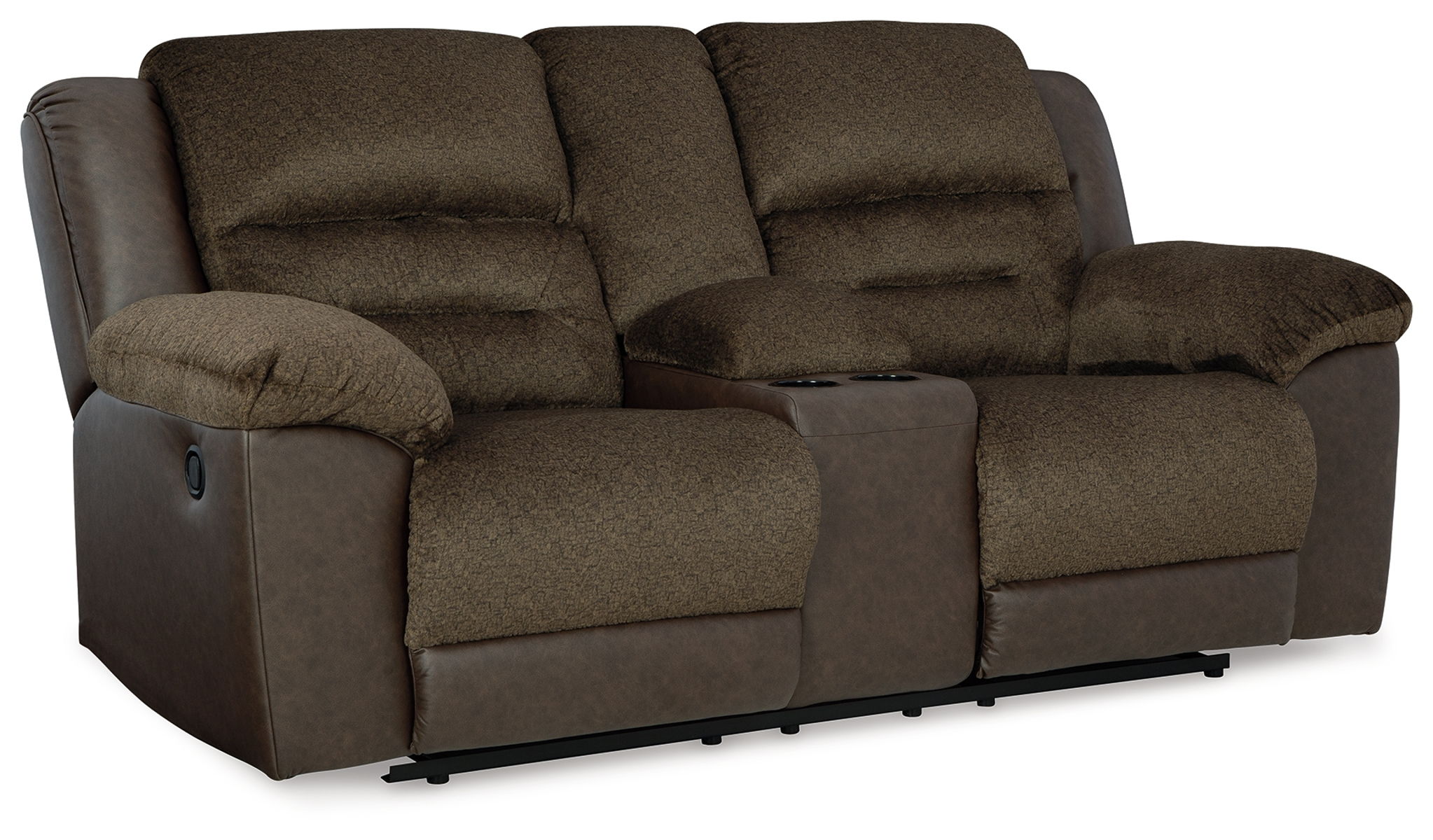 Dorman – Chocolate – Dbl Reclining Loveseat with Console