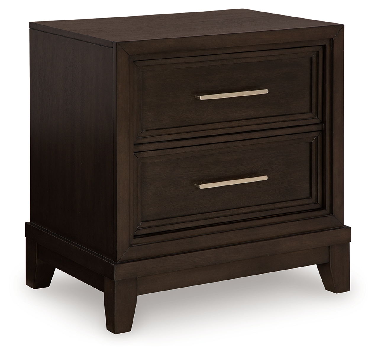 Neymorton – Dark Grayish Brown – Two Drawer Night Stand