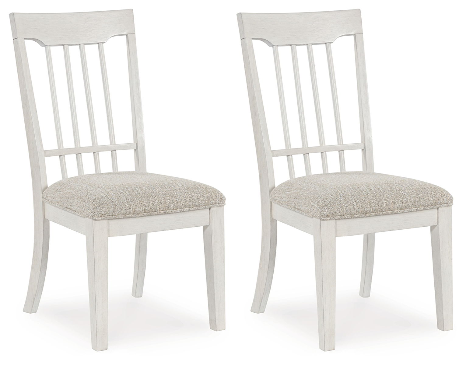 Shaybrock – Antique White / Brown – Dining Upholstered Side Chair (Set of 2)