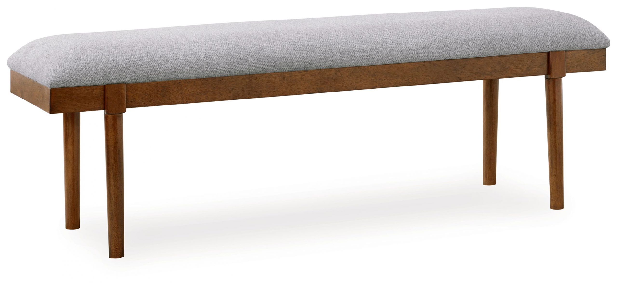 Lyncott – Gray / Brown – Large Upholstered Dining Room Bench