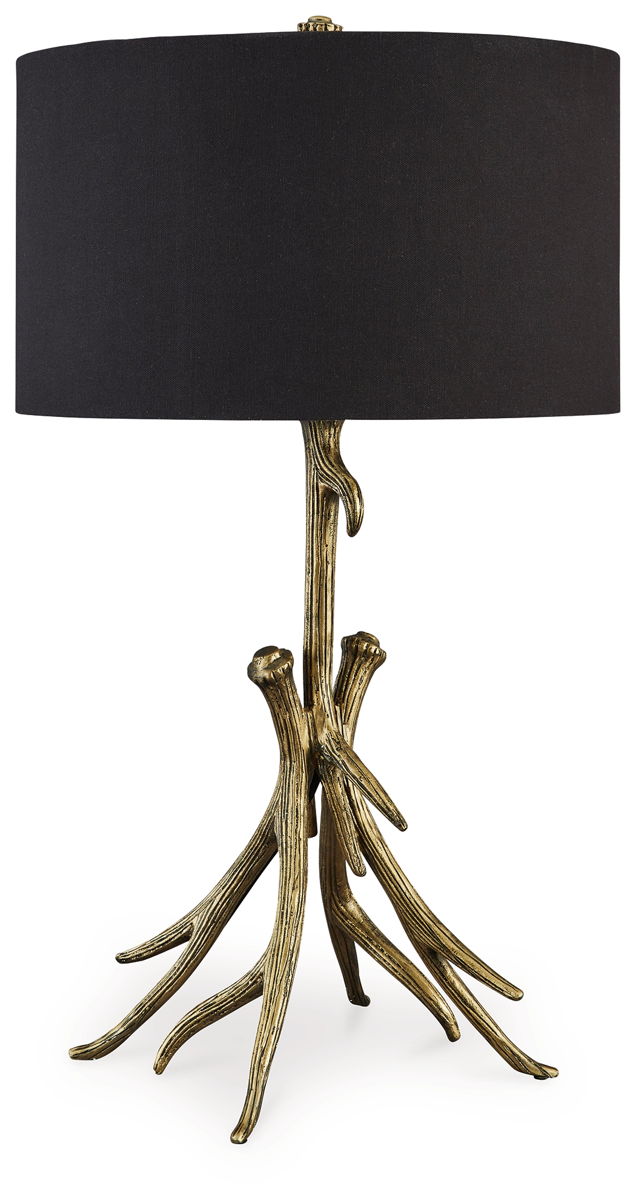 Josney – Antique Gold Finish – Metal Table Lamp