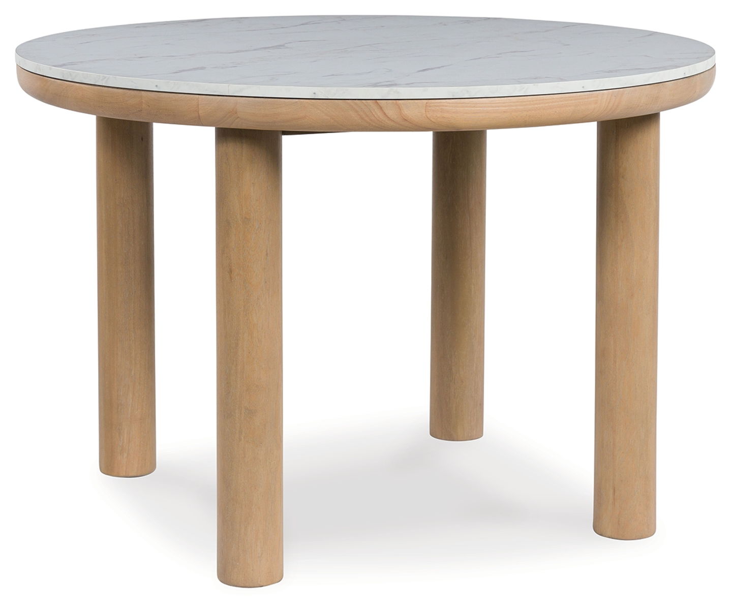 Sawdyn – Light Brown – Round Dining Room Table