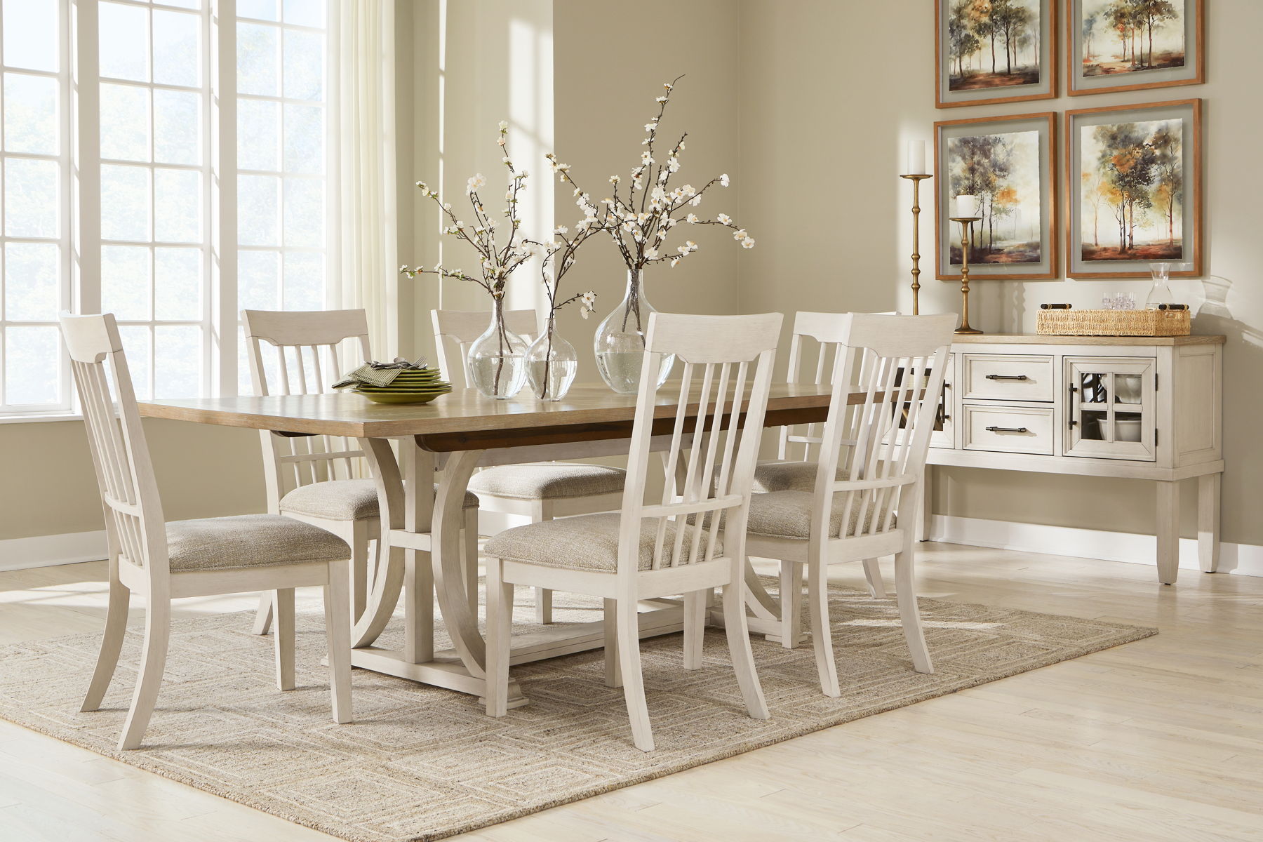 Shaybrock – Rectangular Dining Room Extension Table Set