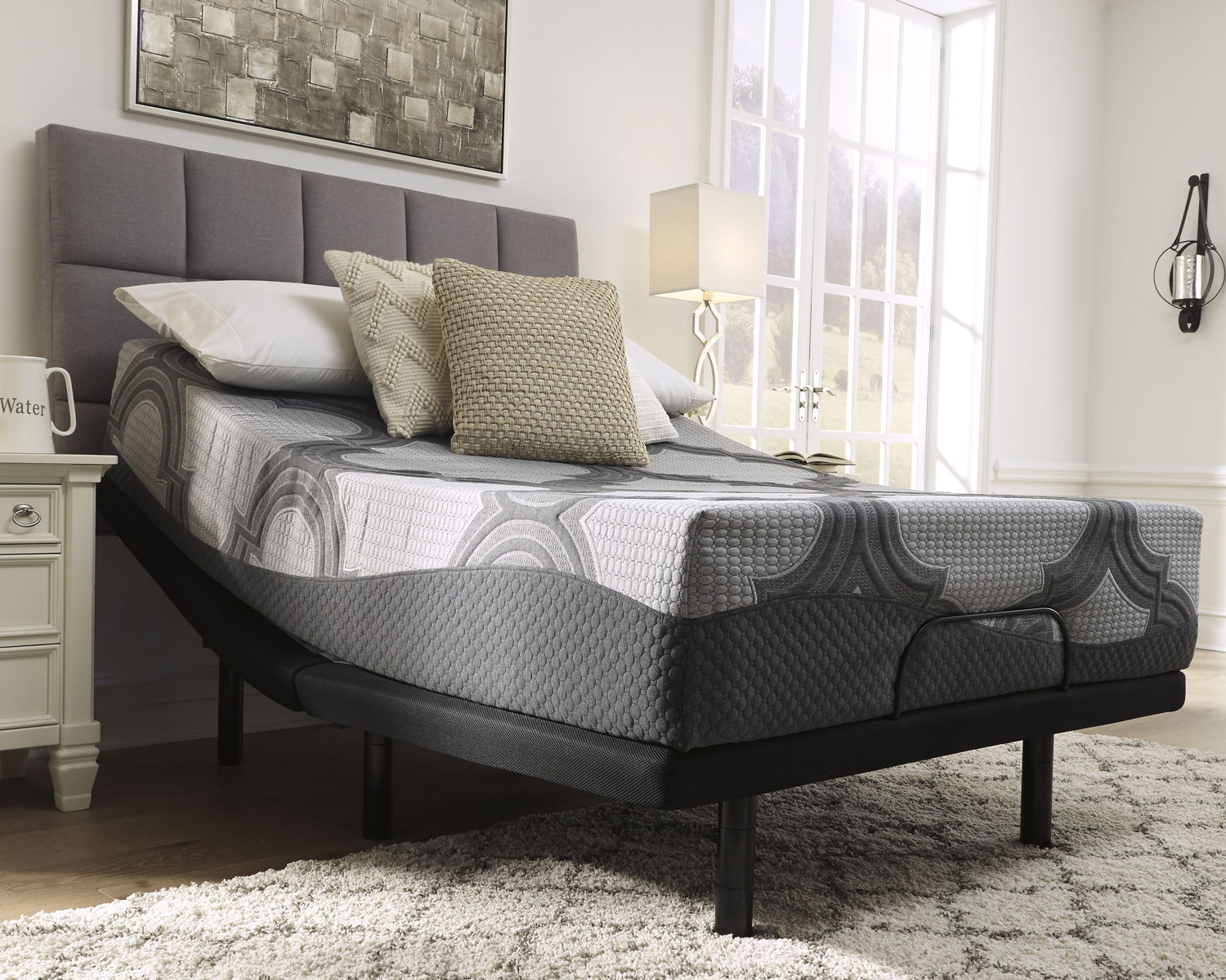 Ashley Sleep – Hybrid Mattress With Adjustable Base