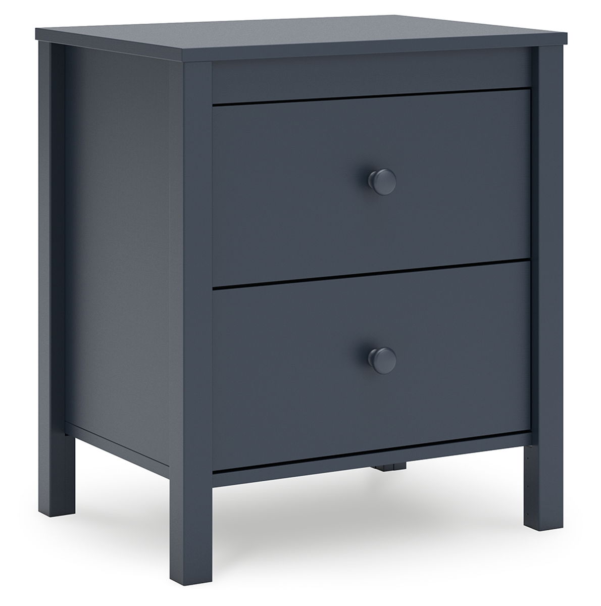 Simmenfort – Navy Blue – Two Drawer Night Stand