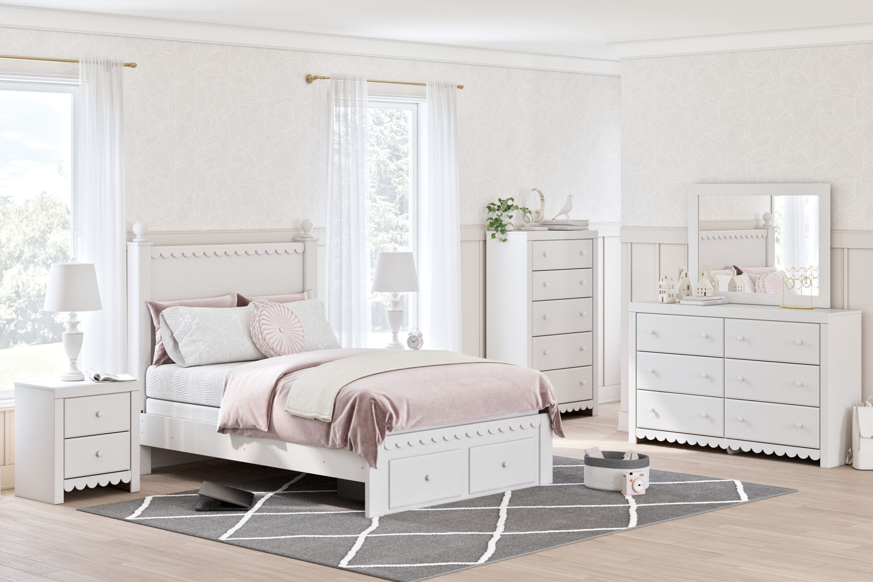 Mollviney – Storage Panel Bedroom Set