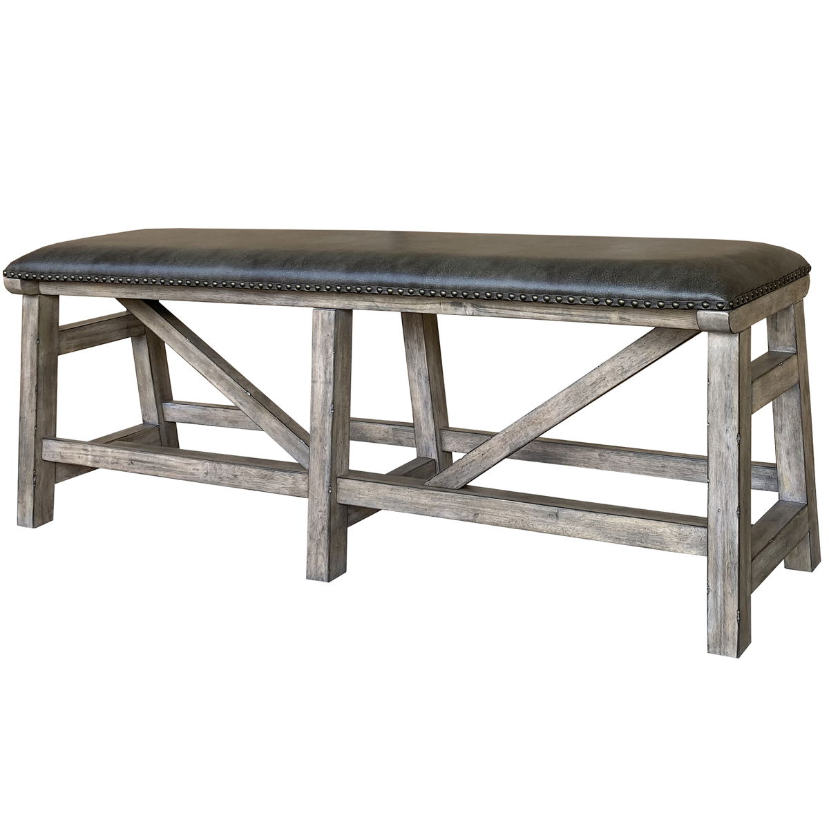 Lodge Dining – Bench Counter Upholstered – Siltstone