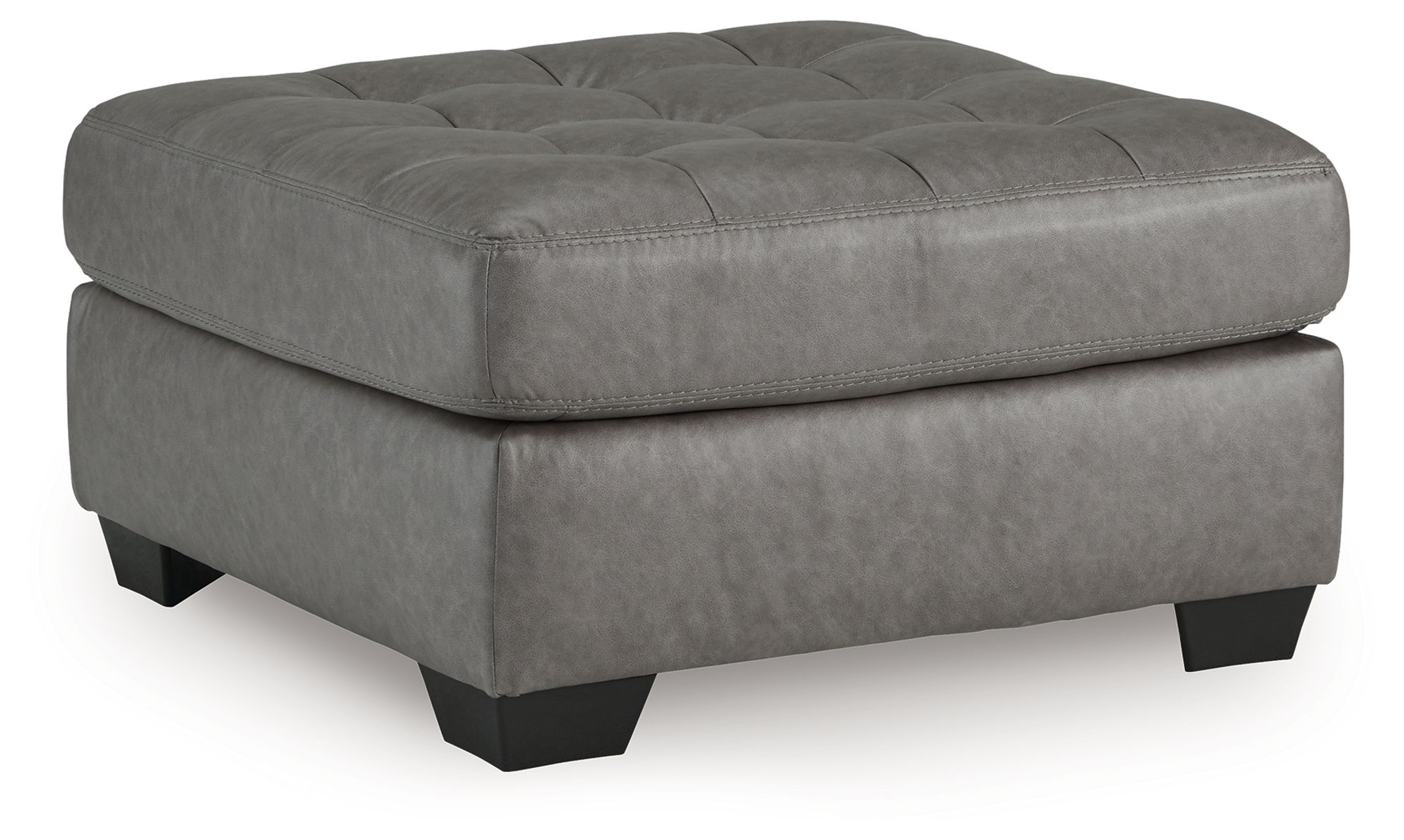 Clairette Court – Alloy – Oversized Accent Ottoman