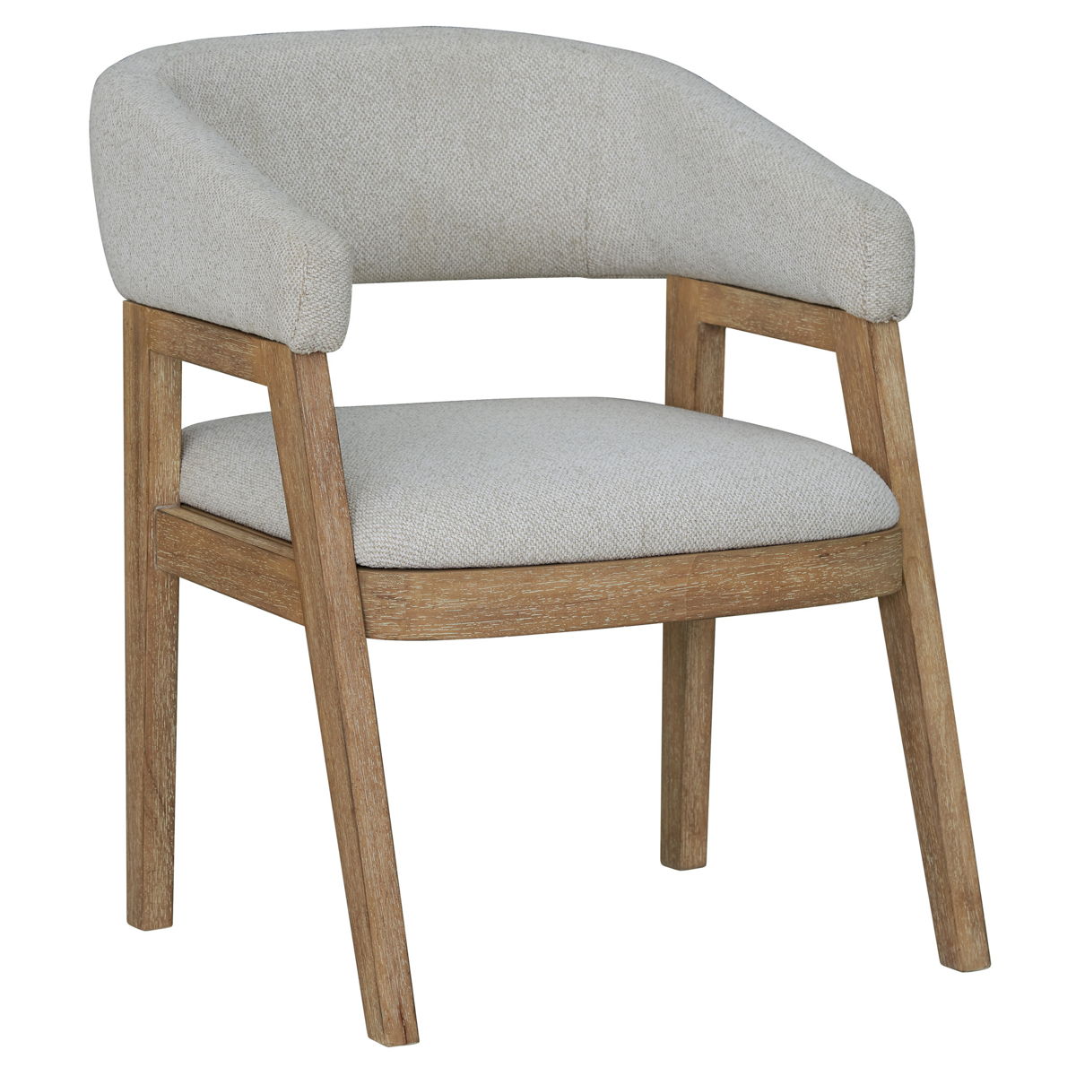 Escape – Dining Barrel Dining Chair (Set of 2) – Glazed Natural Oak Mirage Mist