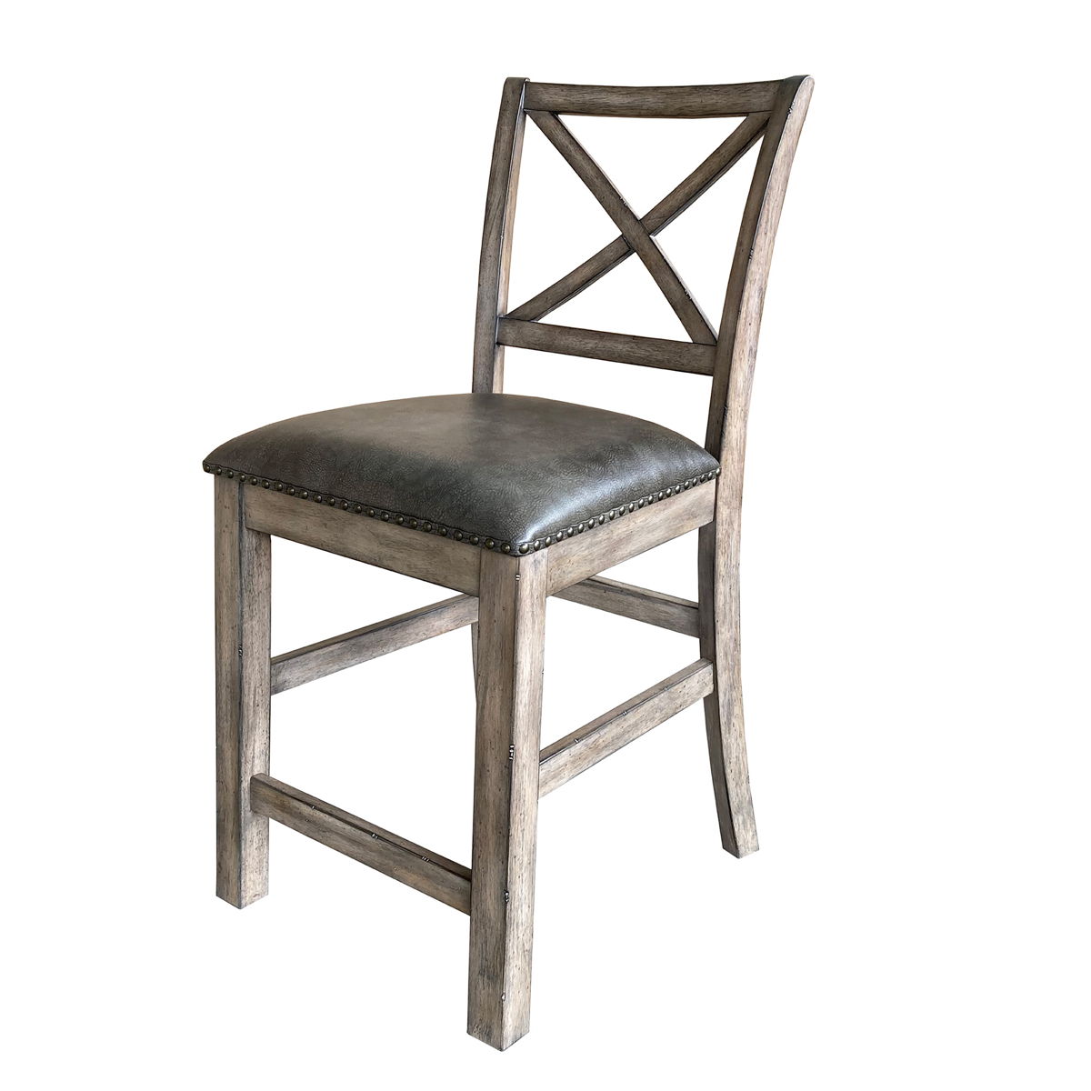 Lodge Dining – Upholstered Counter Chair (Set of 2) – Siltstone