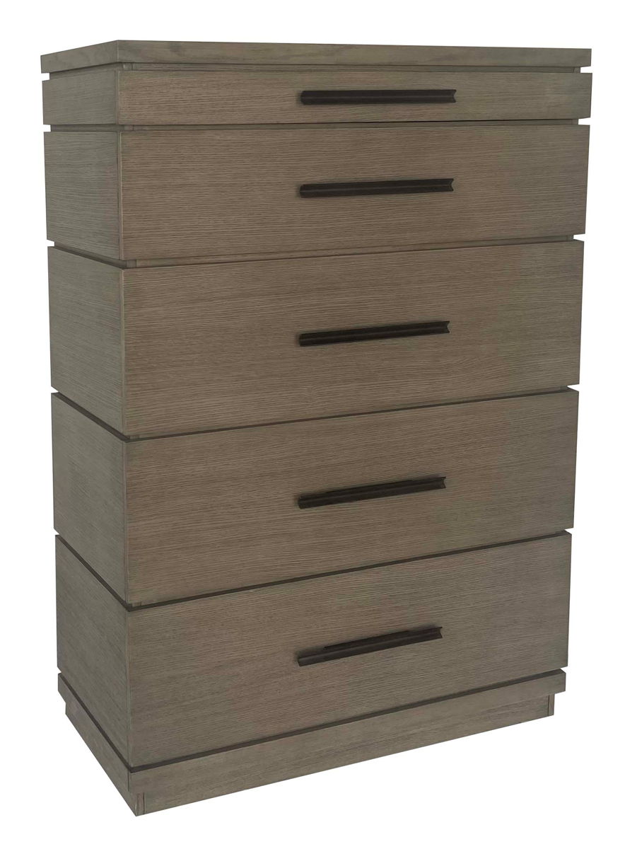 Pure Modern Bedroom – 5 Drawer Chest – Moonstone