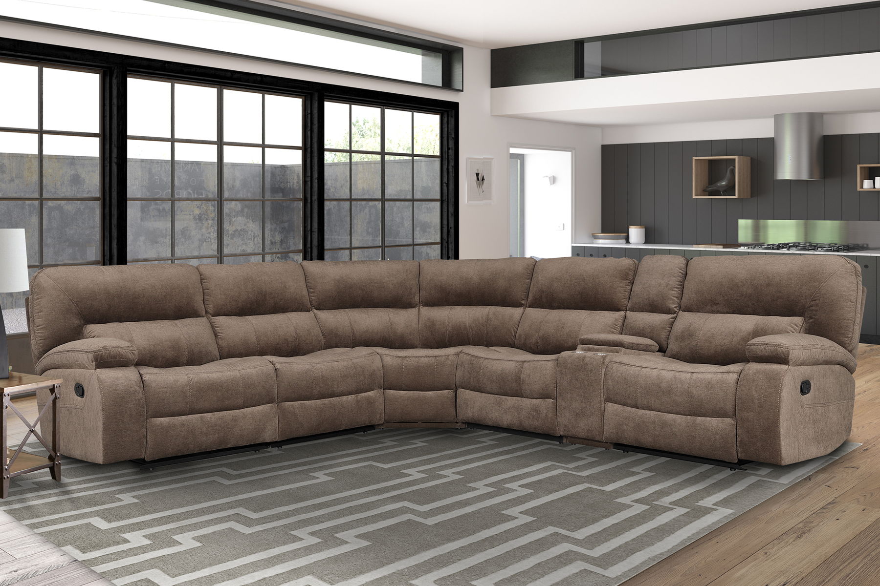 Chapman – 6 Modular Piece Manual Reclining Sectional